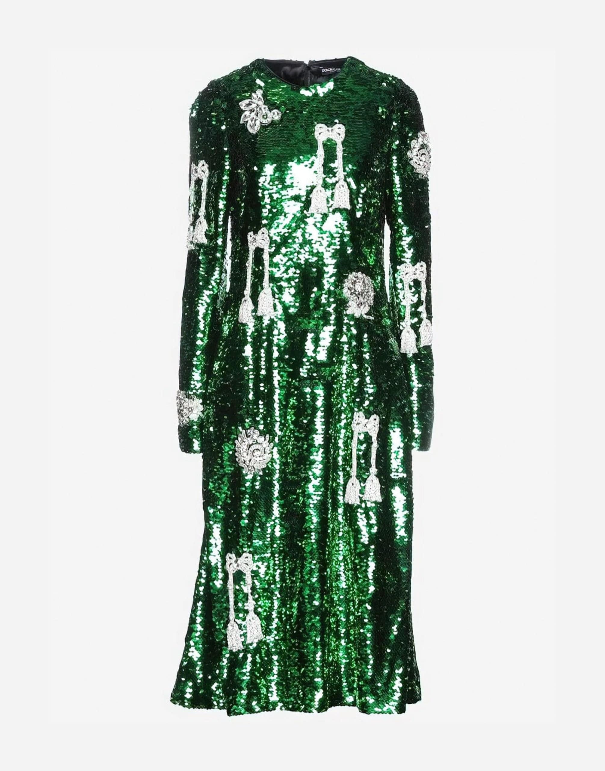 Dolce & Gabbana Sequined Embellished Midi Dress