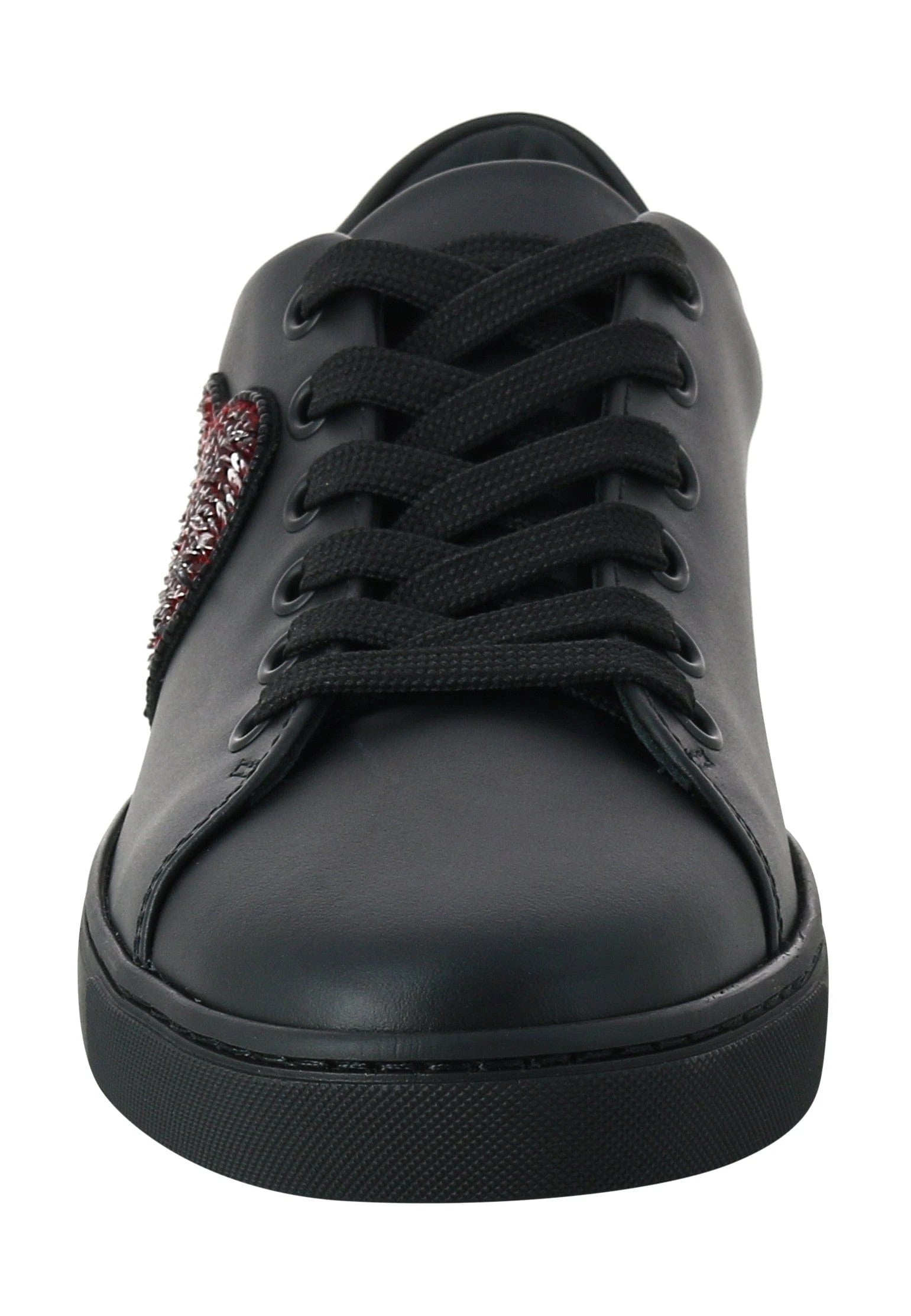Dolce & Gabbana Sequined-Heart Low-Top Sneakers