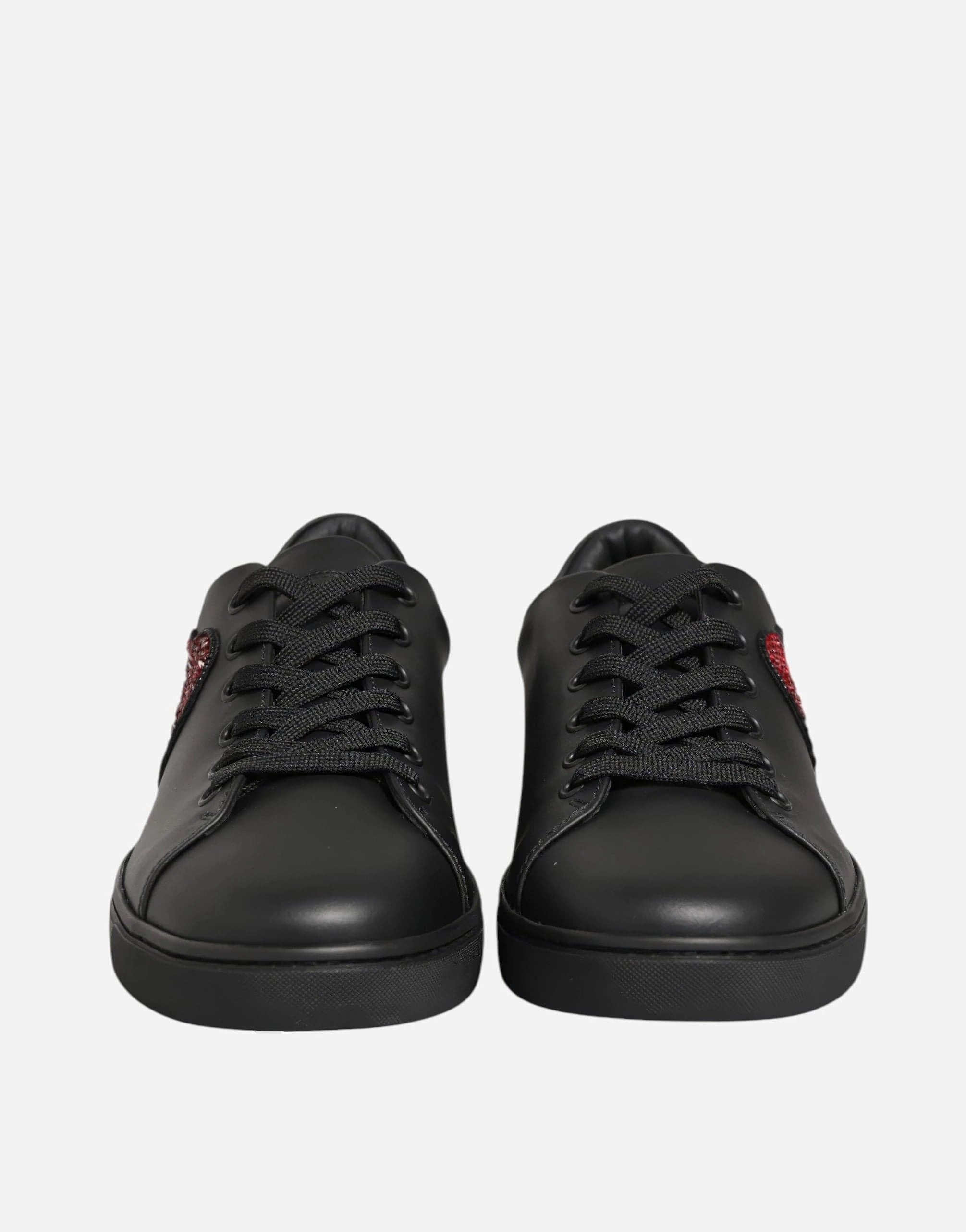 Dolce & Gabbana Sequined Heart-Patch Sneakers