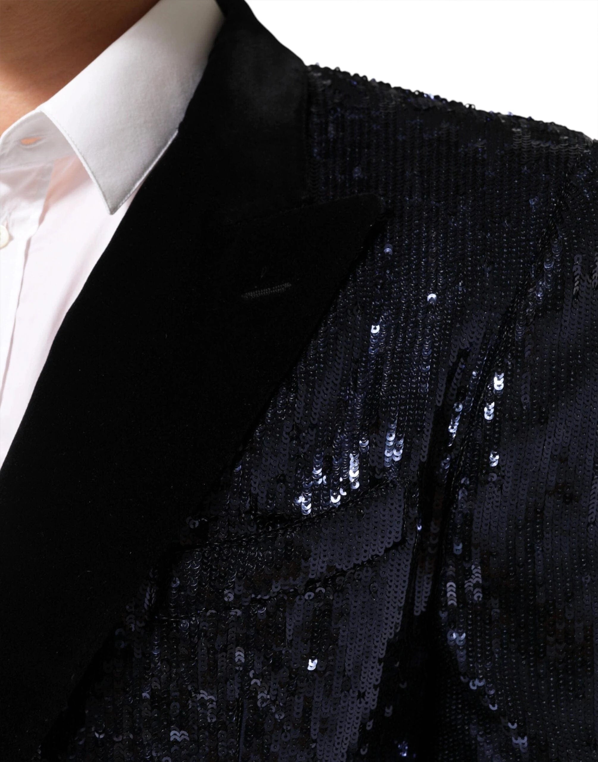 Dolce & Gabbana Sequined SICILIA Double-Breasted Blazer