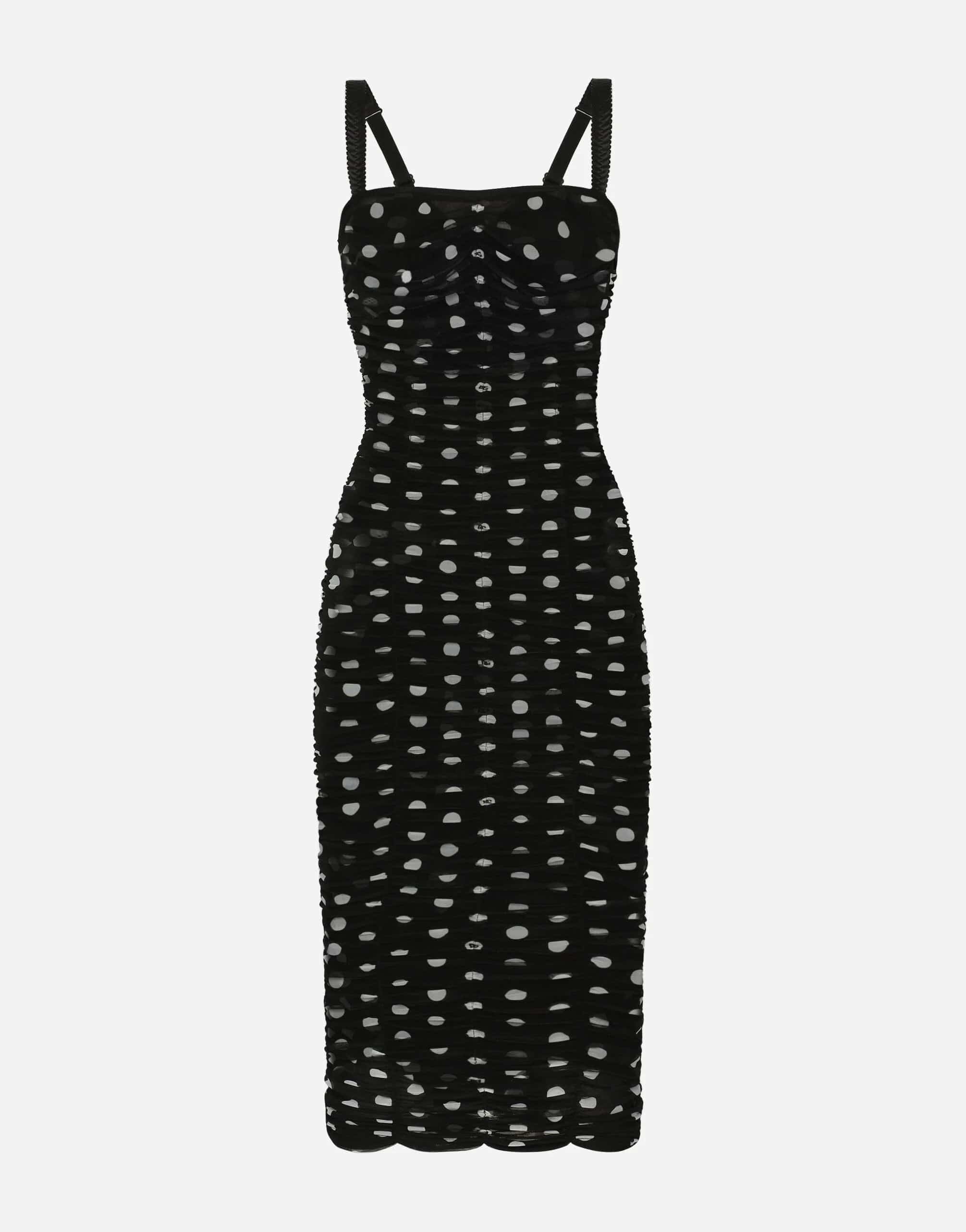 Dolce & Gabbana Sheath Dress With Polka-Dot Print