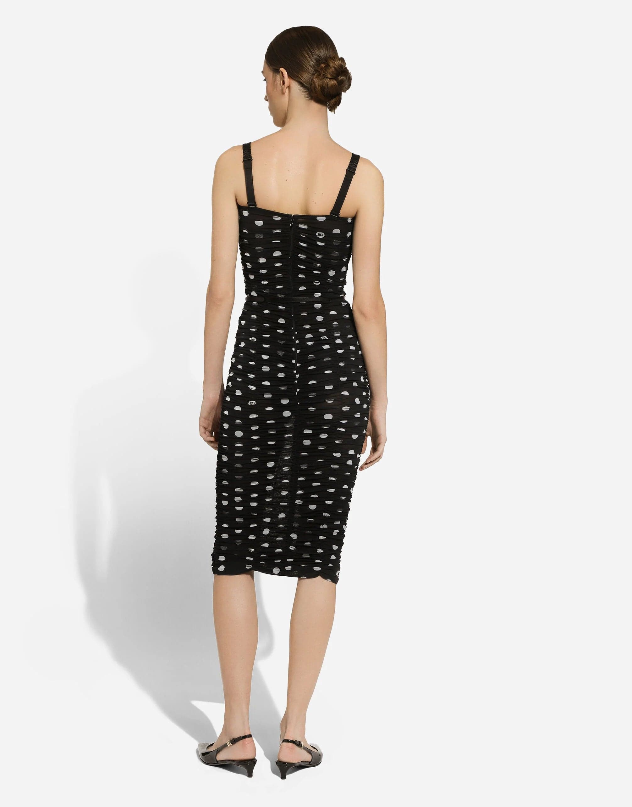 Dolce & Gabbana Sheath Dress With Polka-Dot Print