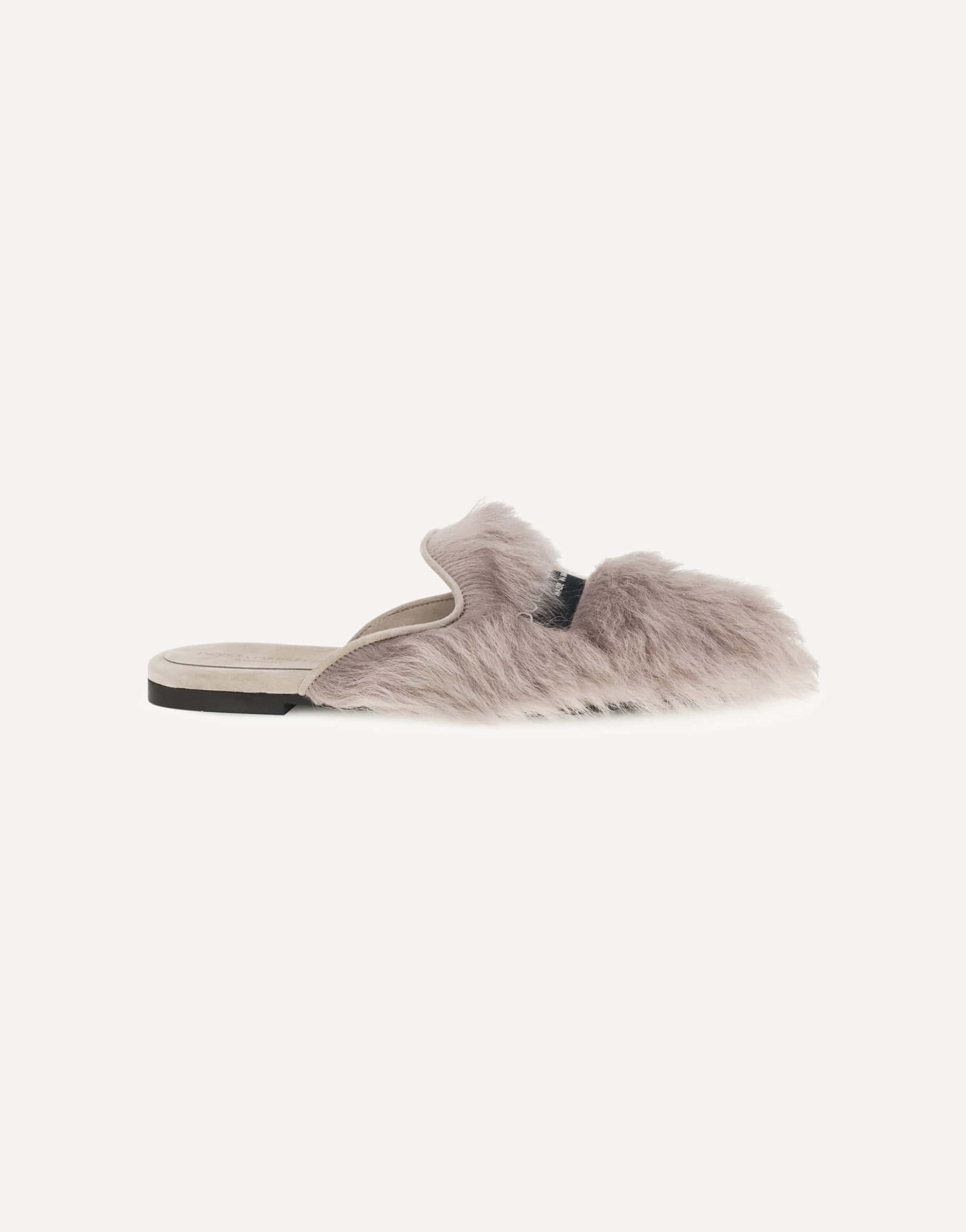 Dolce & Gabbana Sheepskin Mules Sandals