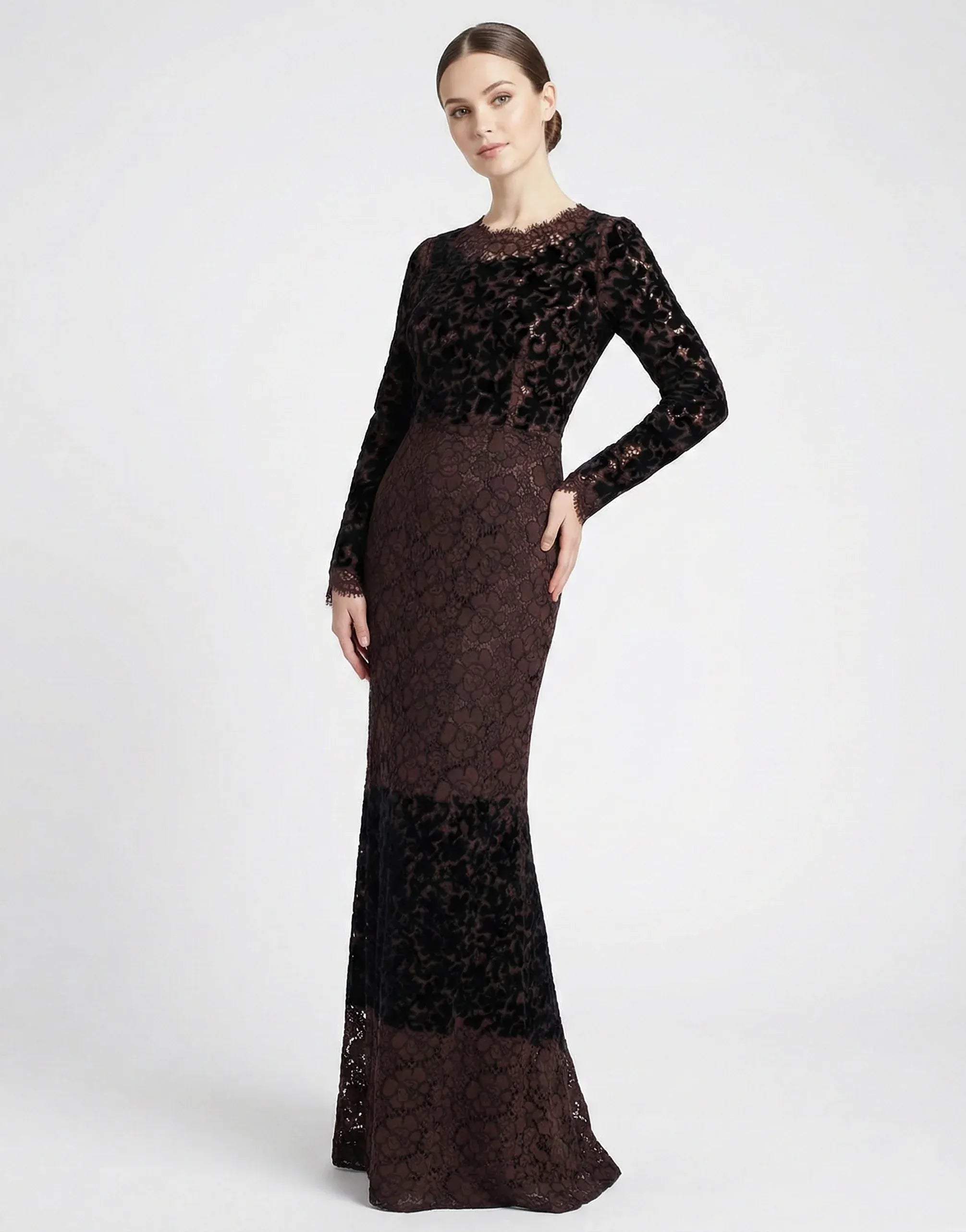 Dolce & Gabbana Sheer Lace Floor-Length Gown - alternate view
