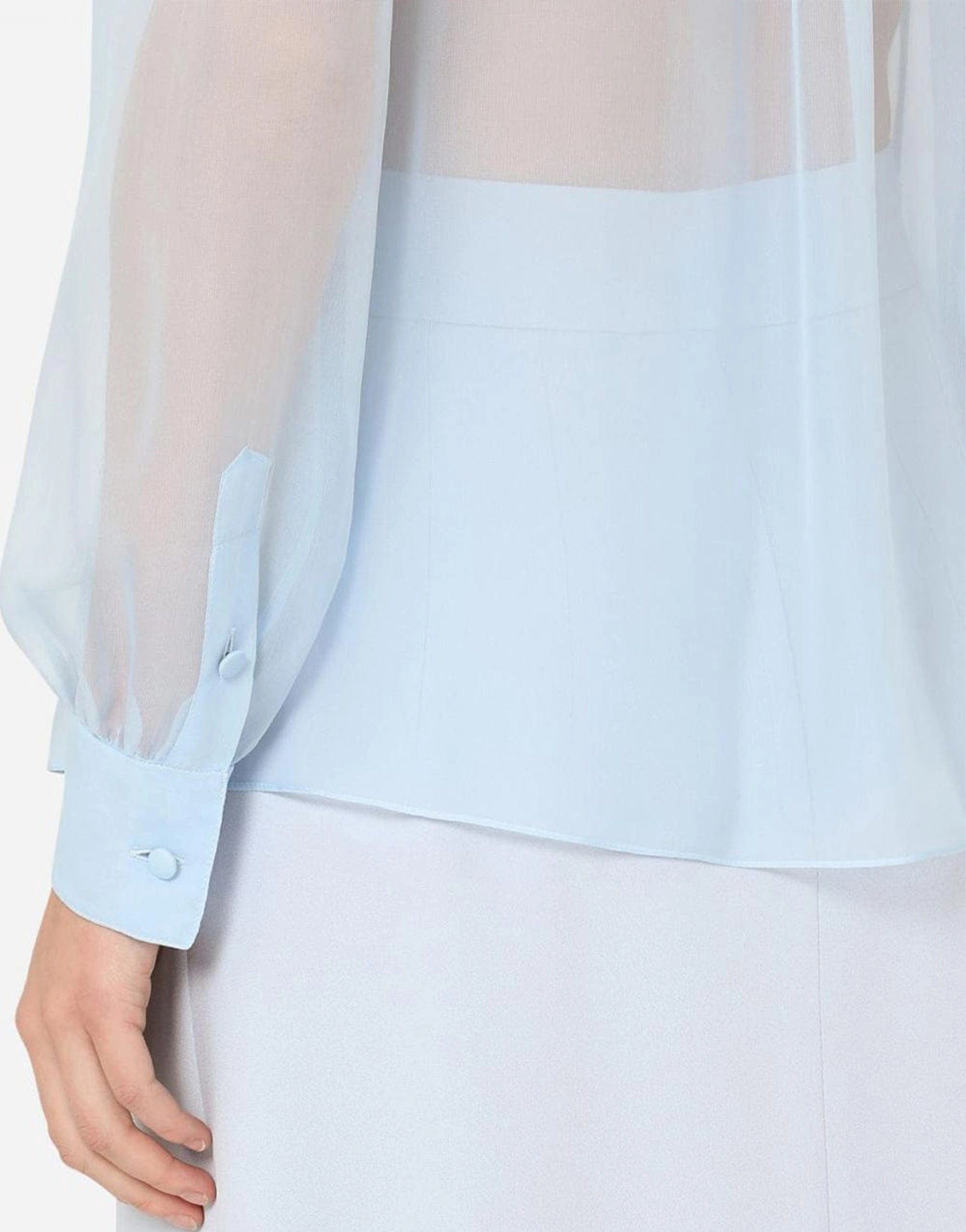 Pure zijden chiffon shirt