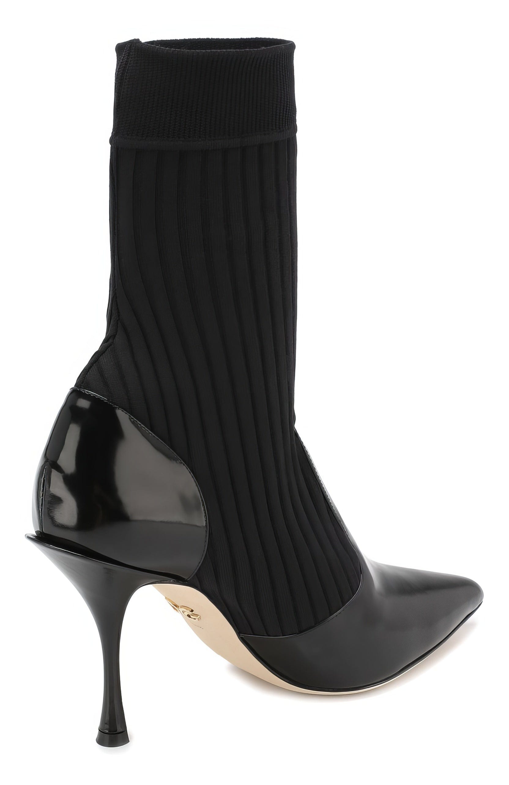 Dolce & Gabbana Shiny Calfskin Ankle Boots