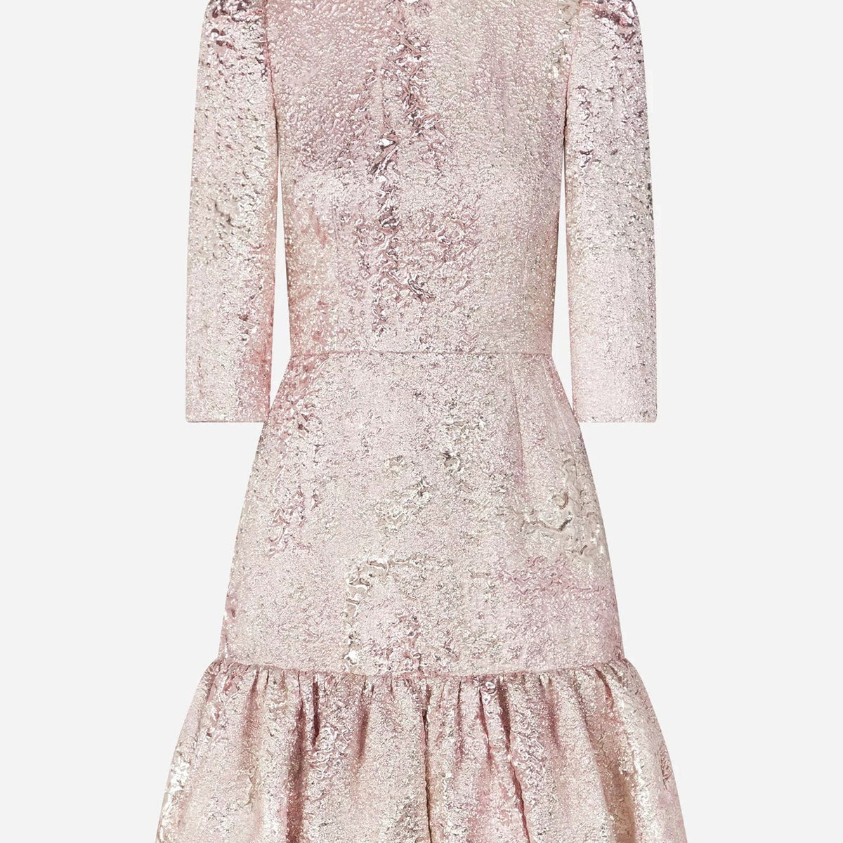 Dolce & Gabbana Short Lamé Jacquard Dress | Sendegaro IT