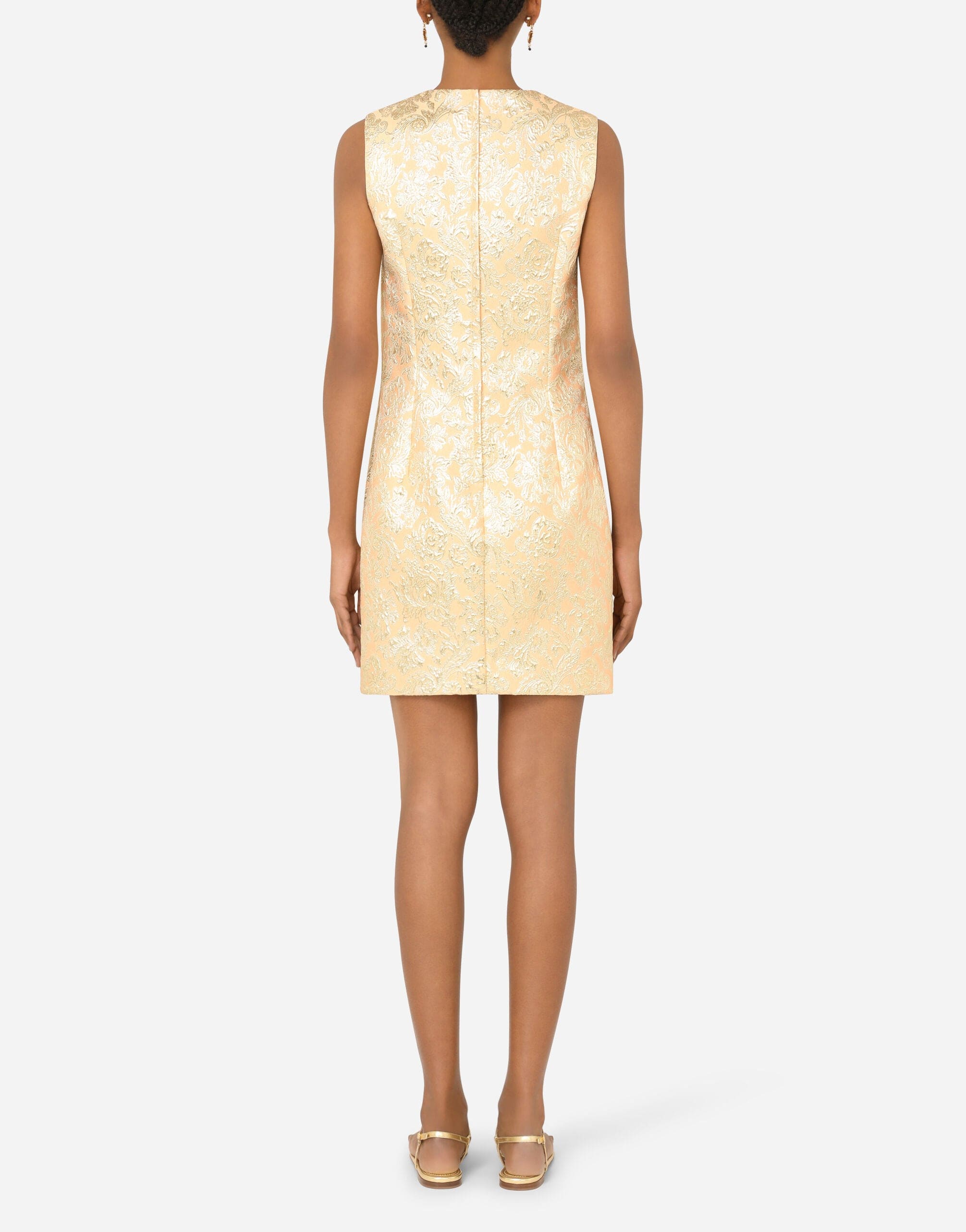 Dolce & Gabbana Lamé Jacquard Mini Dress