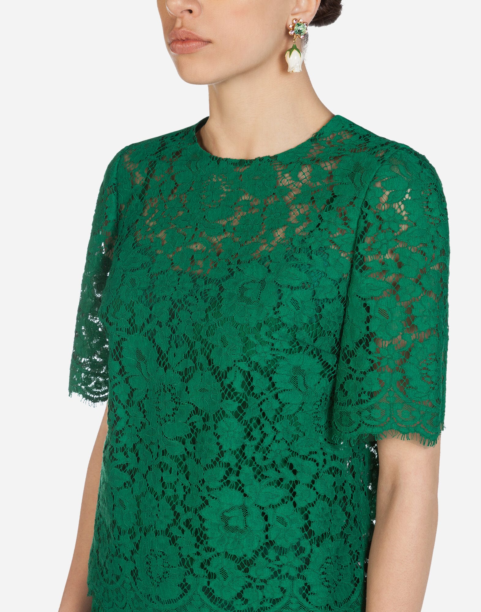 Dolce & Gabbana Dolce & Gabbana Short-Sleeved Lace Top