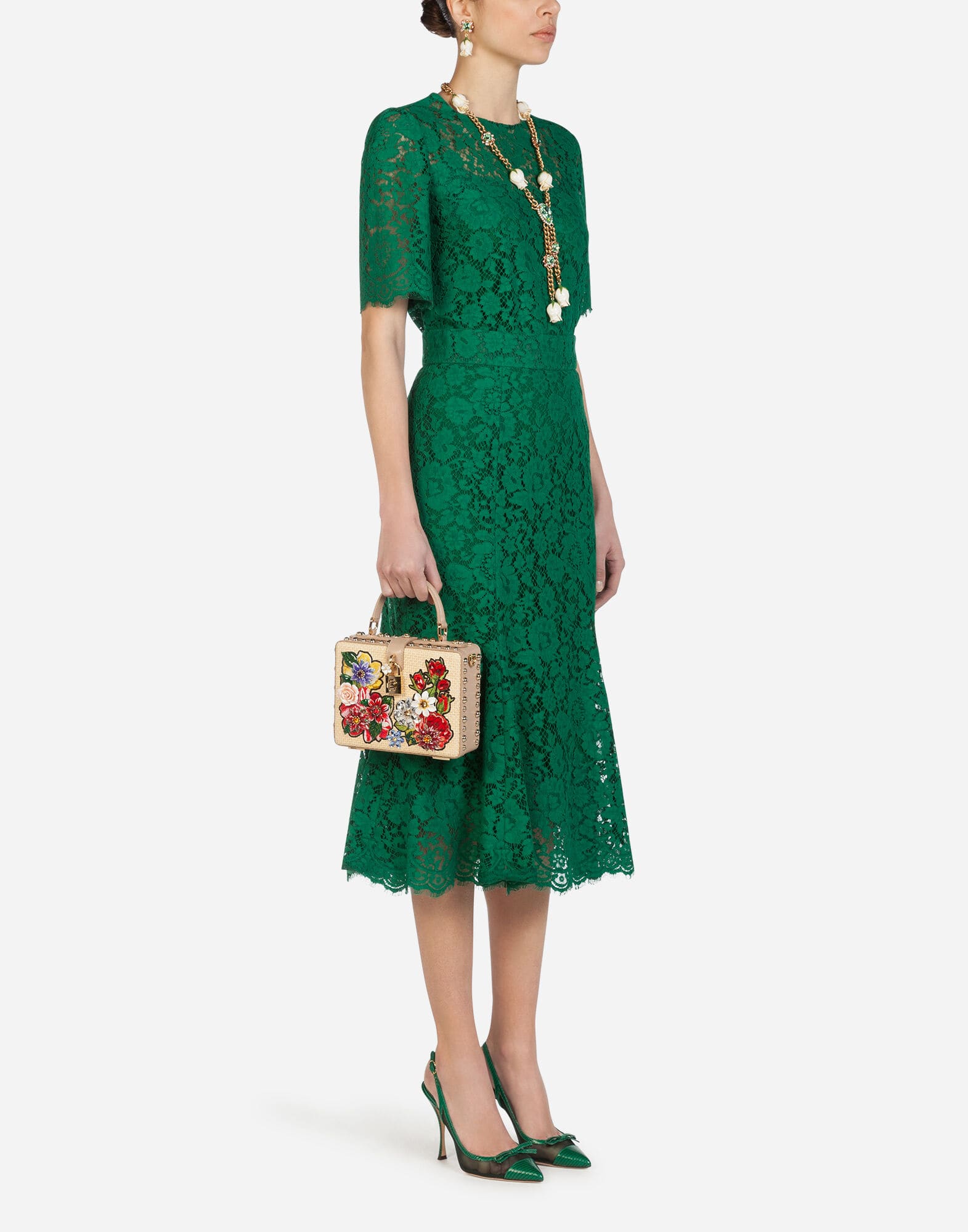 Dolce & Gabbana Short-Sleeved Lace Top - alternate view