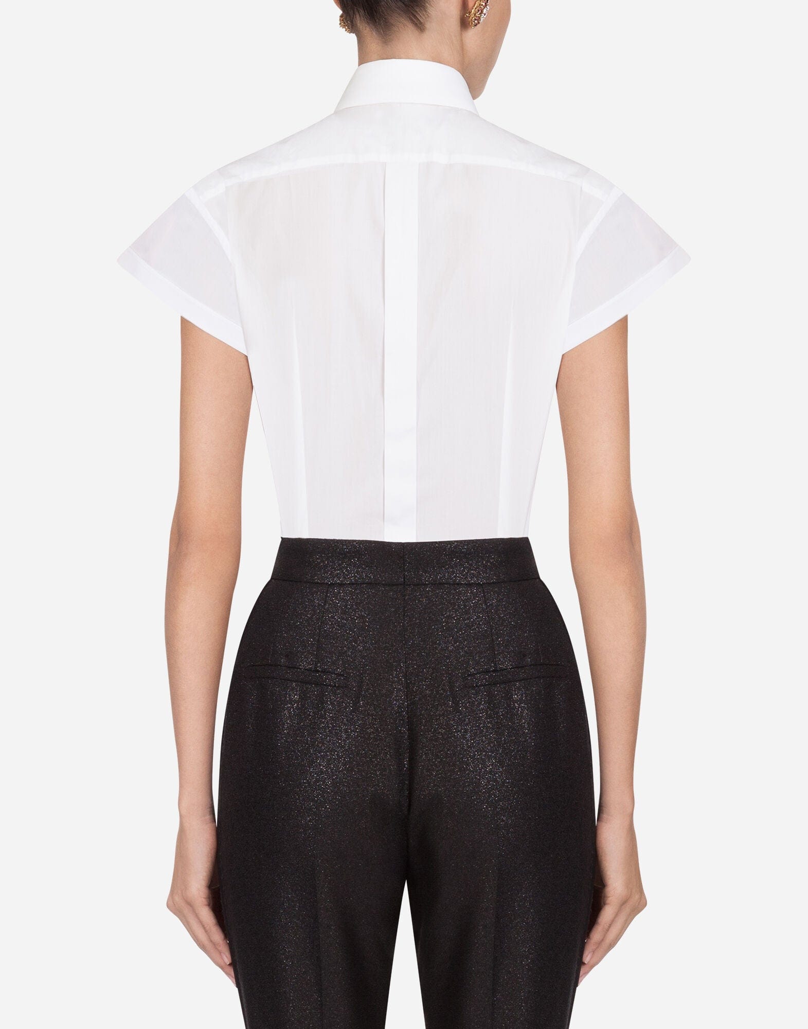Dolce & Gabbana Short-Sleeved Tuxedo Shirt