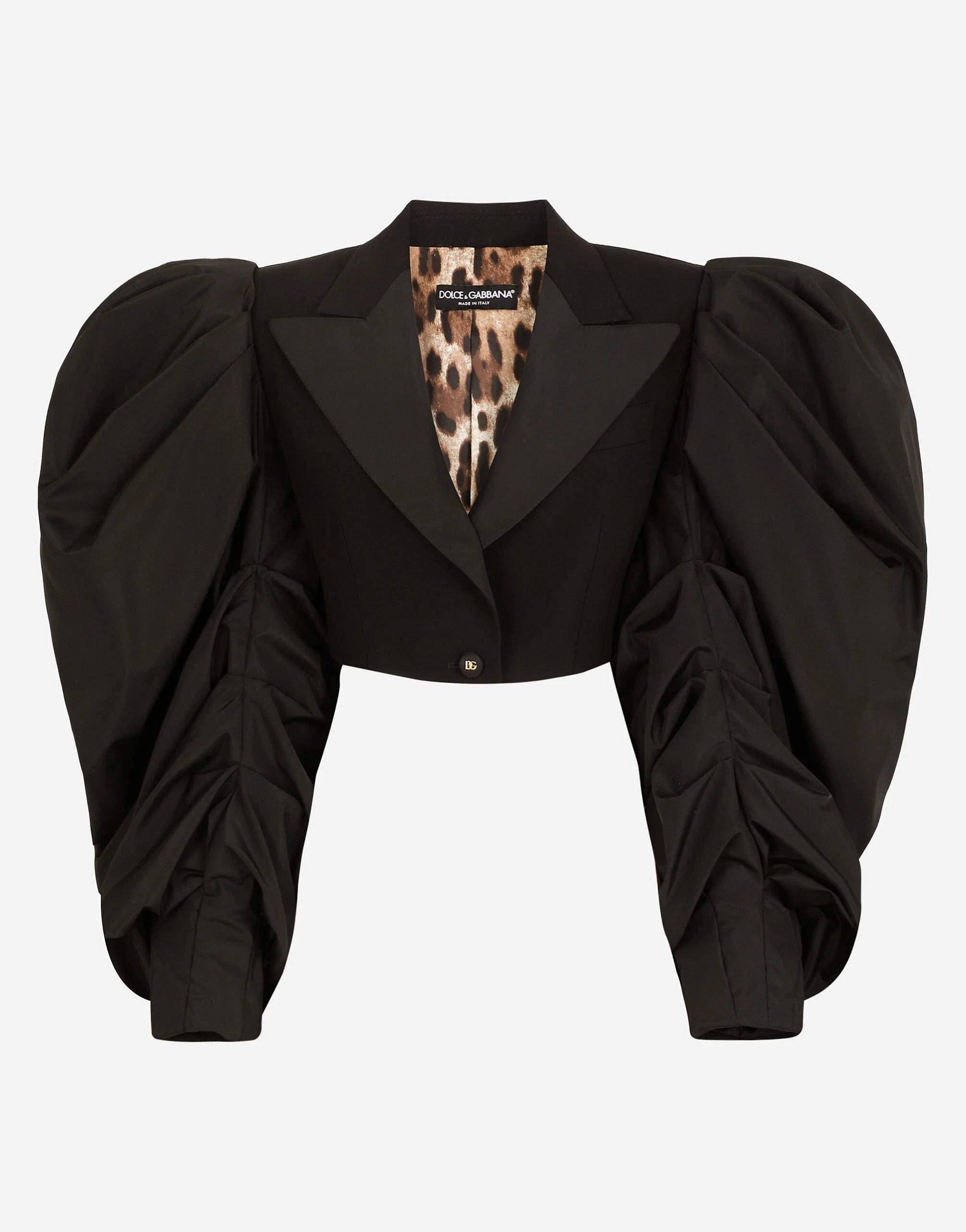 Dolce & Gabbana Short Taffeta Wool Poplin Jacket