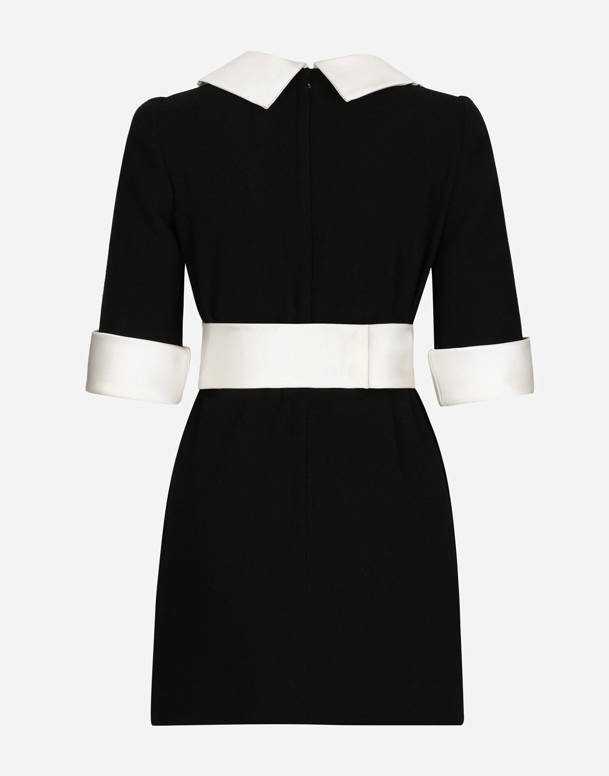 Dolce & Gabbana Short Wool Crepe Mini Dress