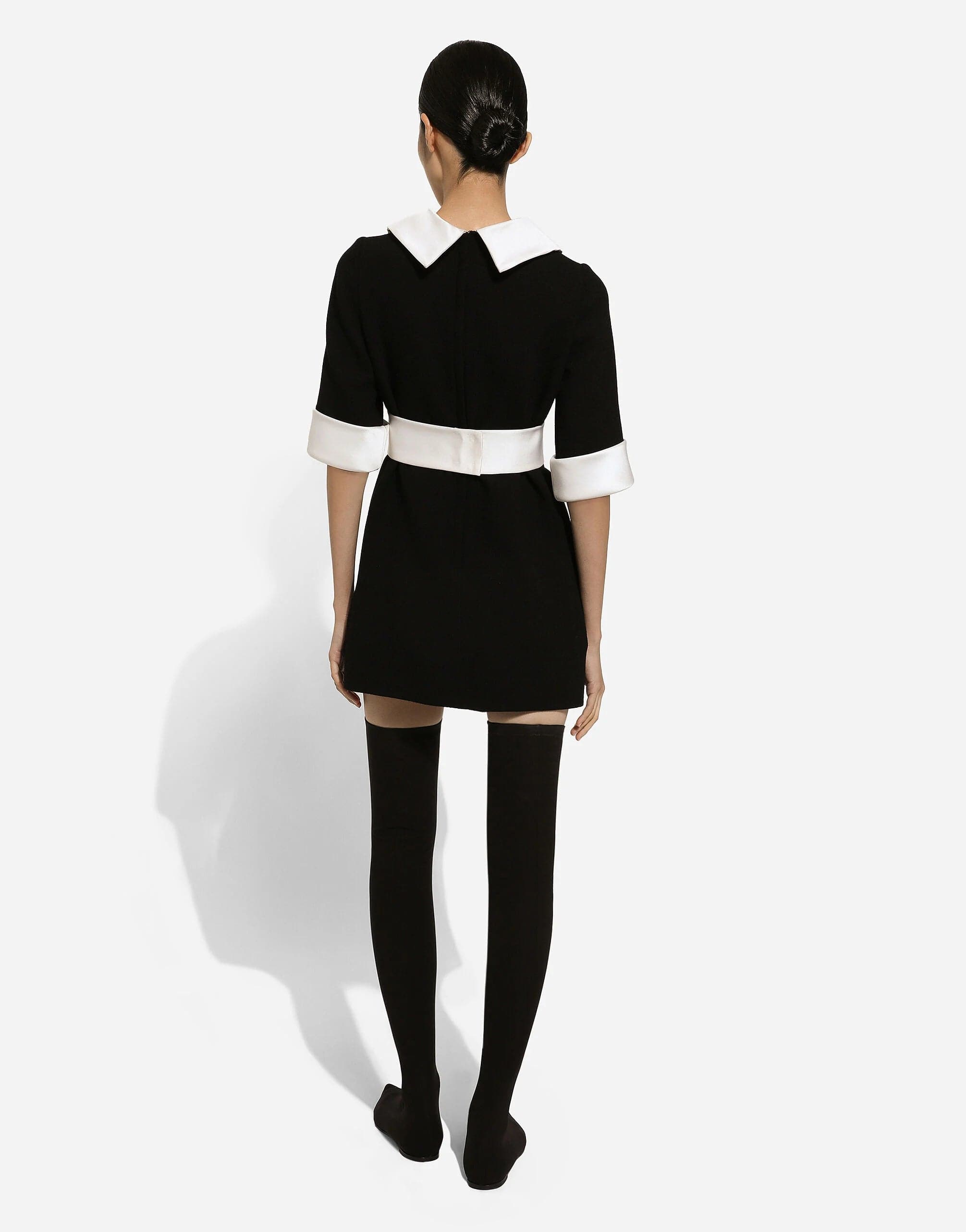 Dolce & Gabbana Short Wool Crepe Mini Dress