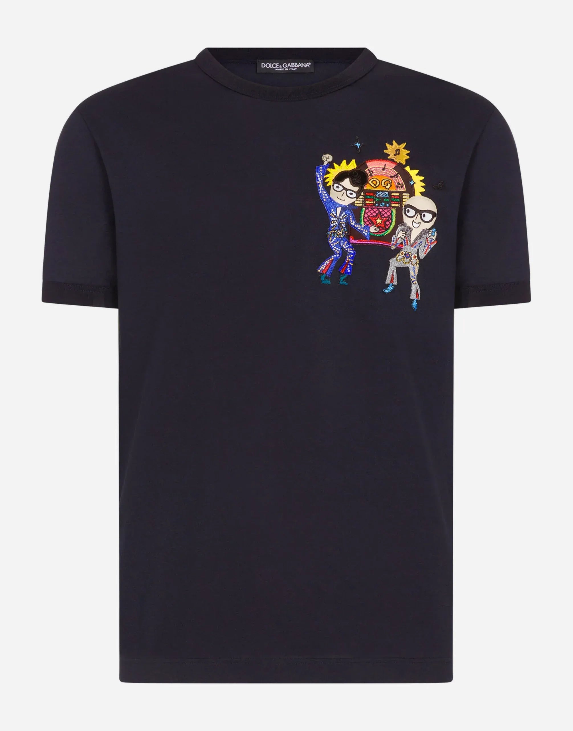 Dolce & Gabbana Sicilian Tropical DG Family Patch T-Shirt