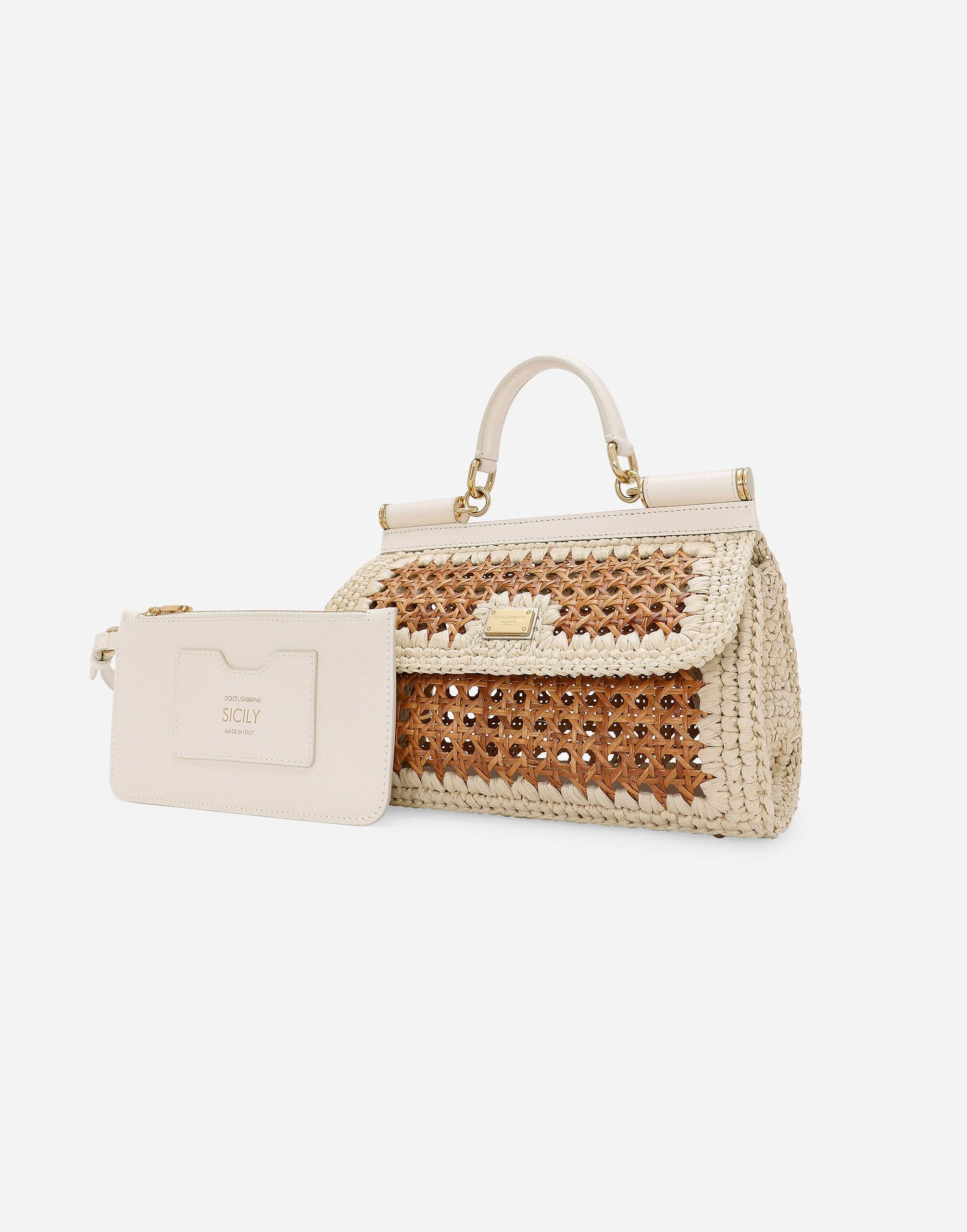 Dolce & Gabbana Sicily Cotton-Blend Bag