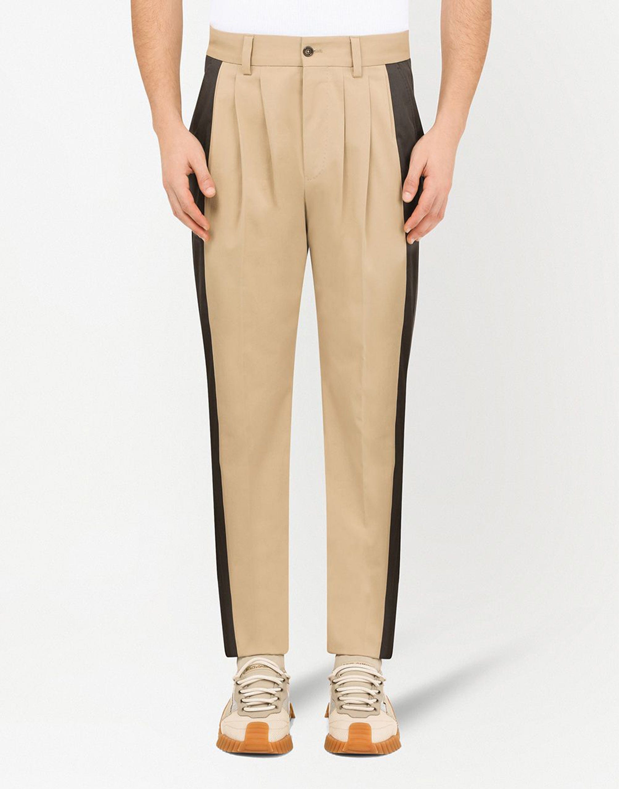 Dolce & Gabbana Side-Stripe Tapered Pants