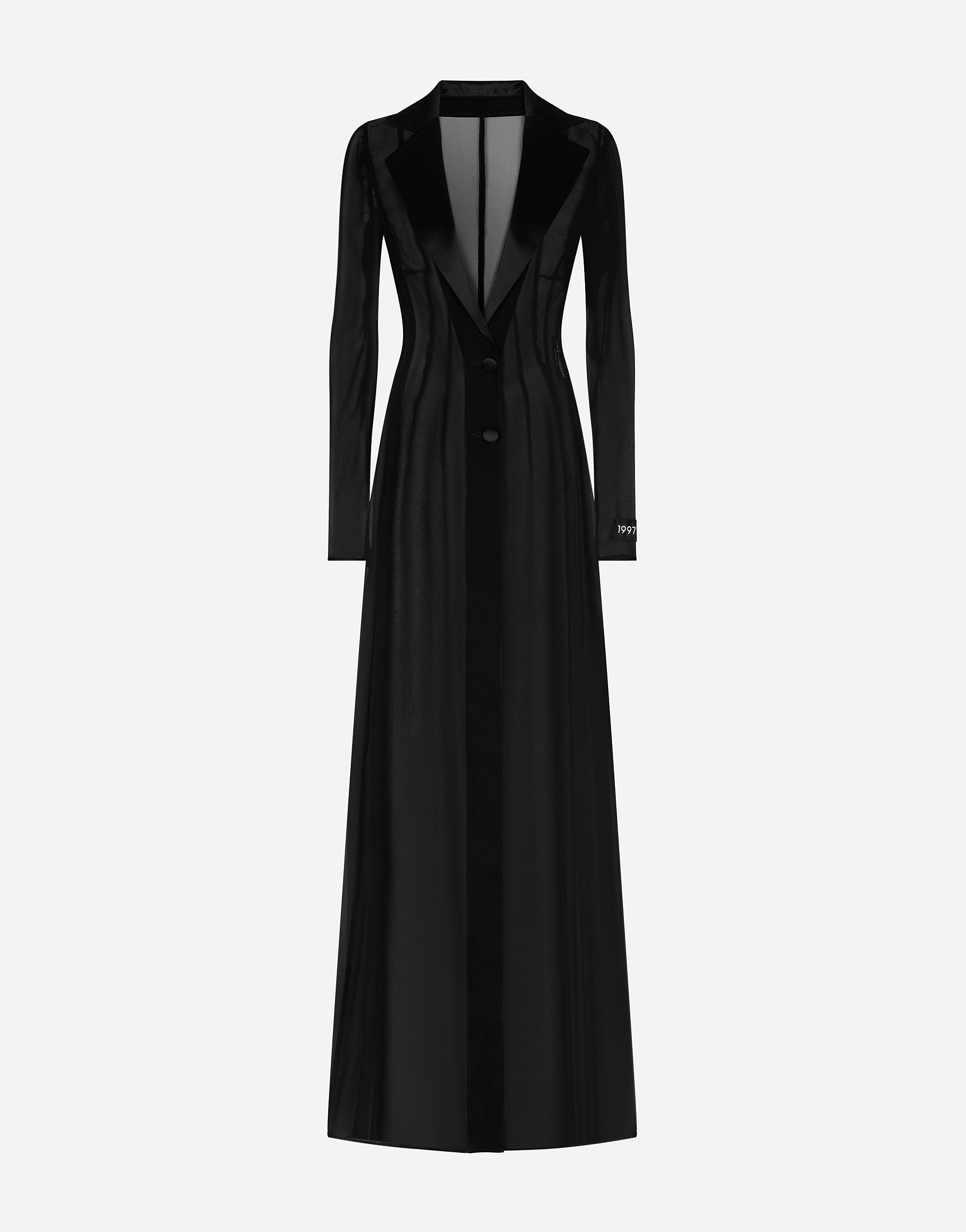 Dolce & Gabbana Silk Chiffon Duster Coat