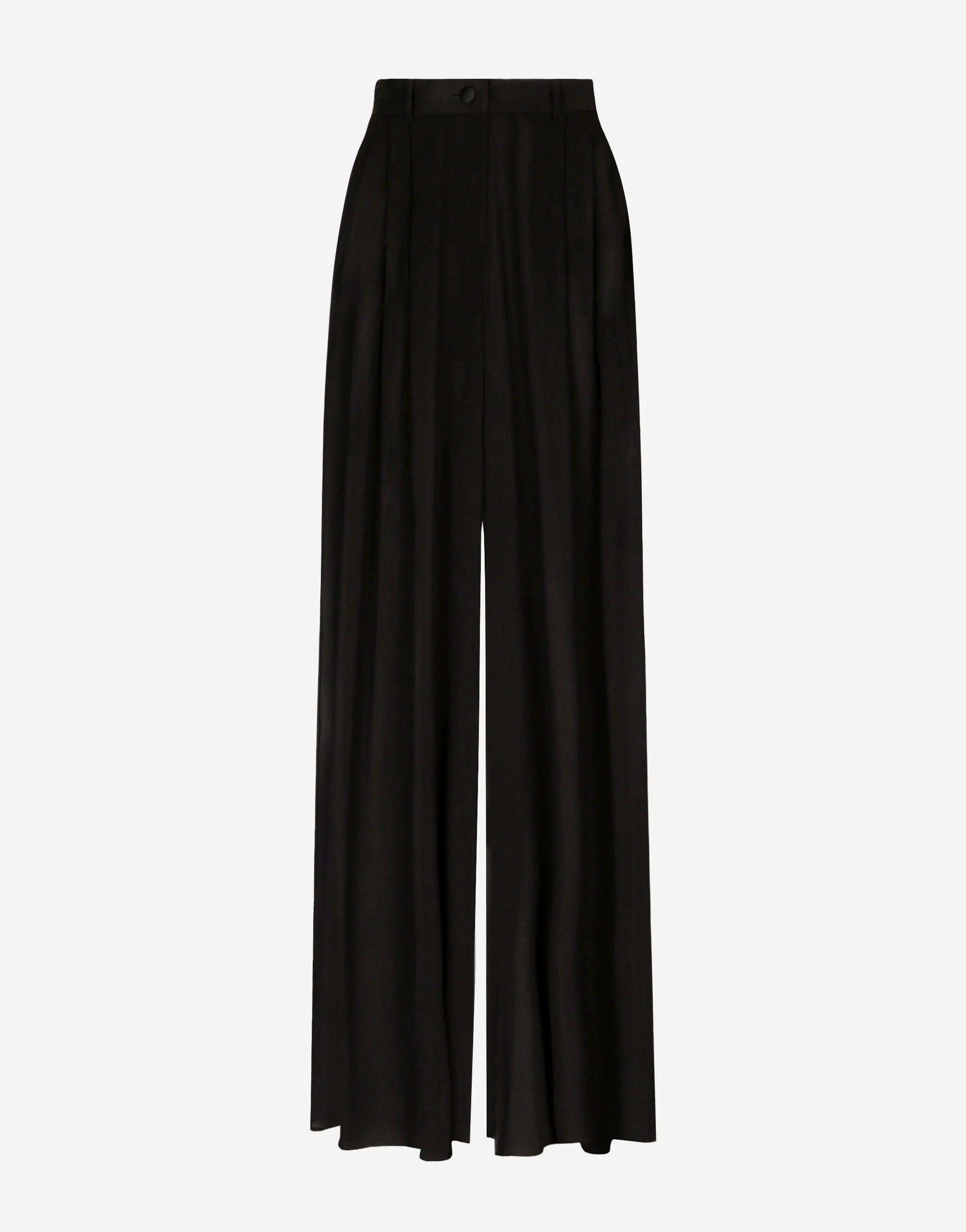 Dolce & Gabbana Silk Chiffon Wide-Leg Pants