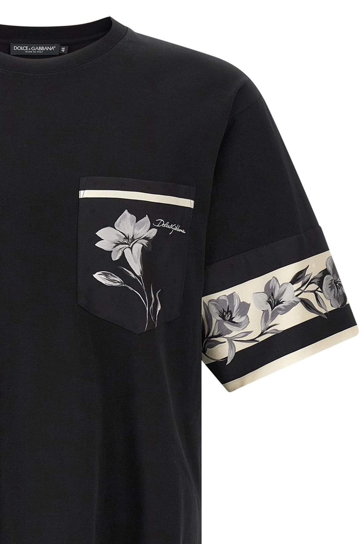Dolce & Gabbana Dolce & Gabbana Silk Detail T-Shirt