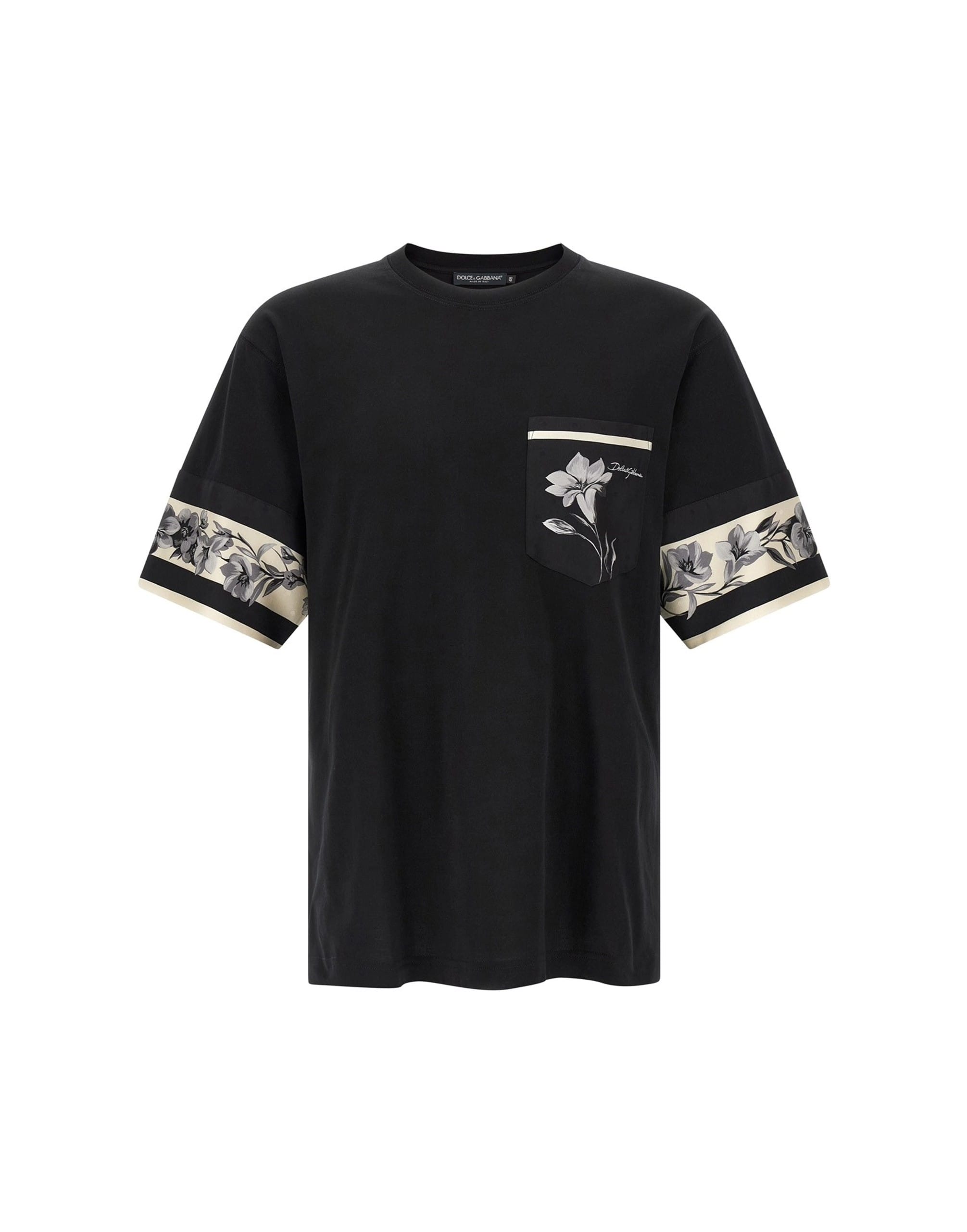 Dolce & Gabbana Dolce & Gabbana Silk Detail T-Shirt