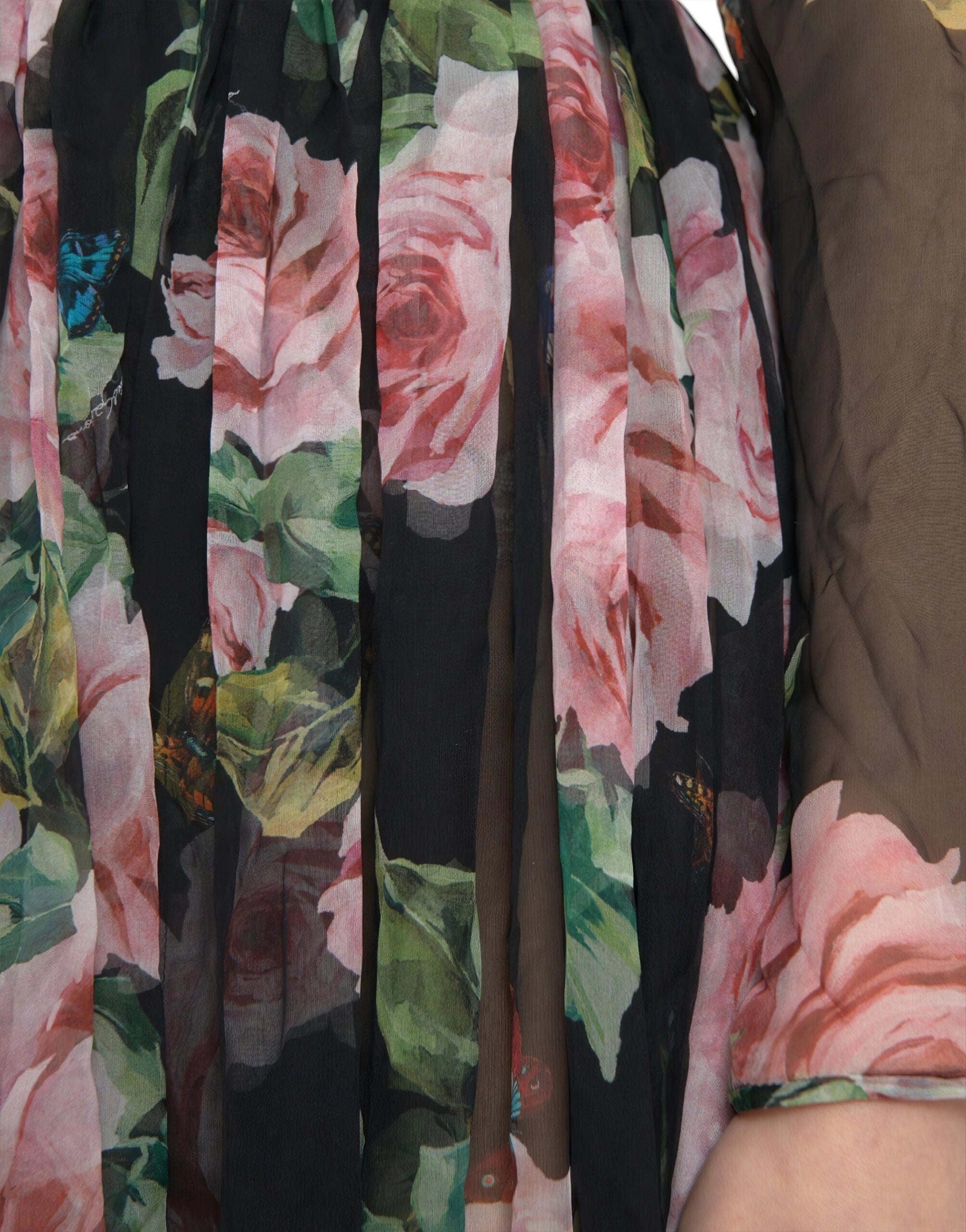 Silk Floral Maxi Dress