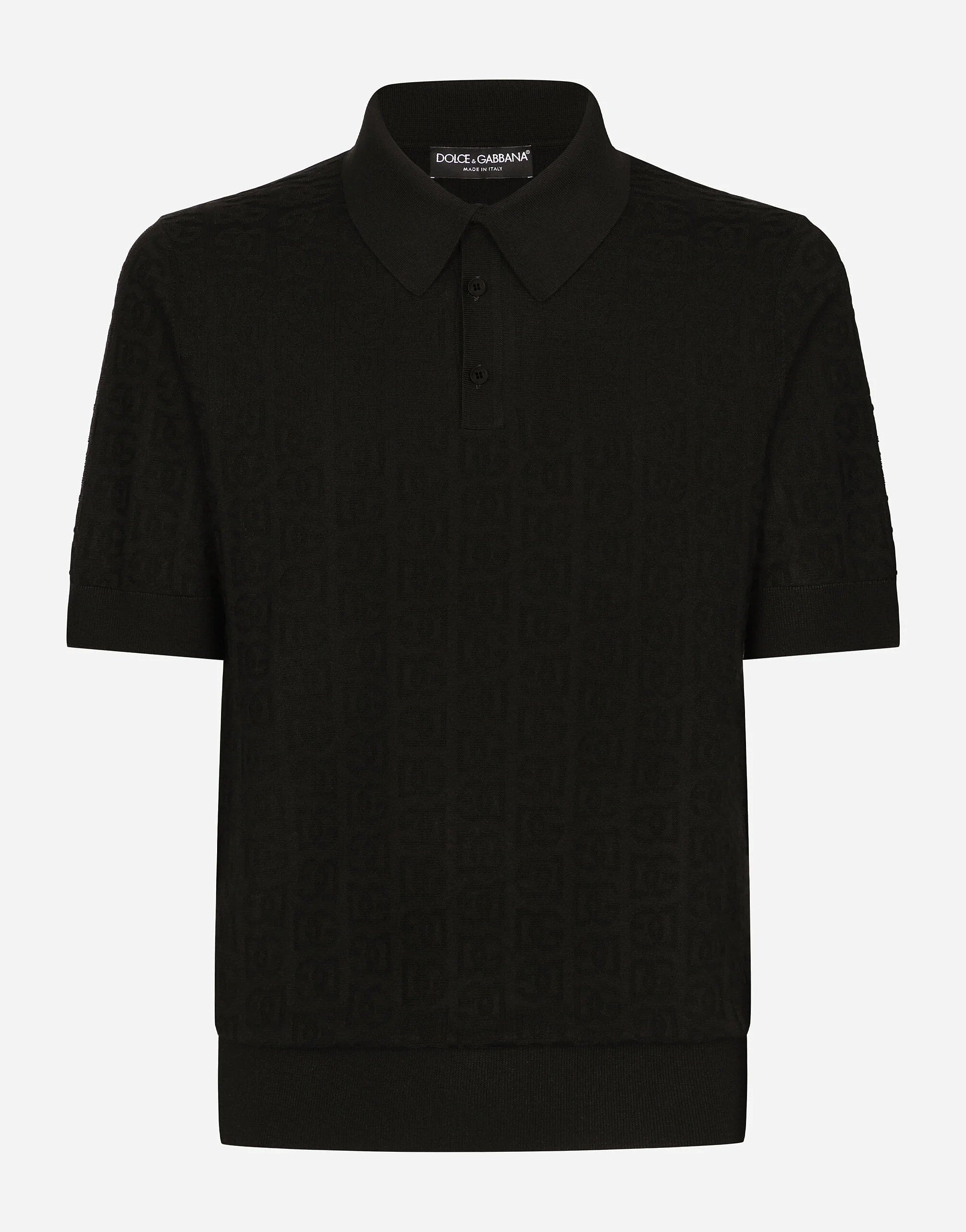 Dolce & Gabbana Silk Jacquard Polo-Shirt