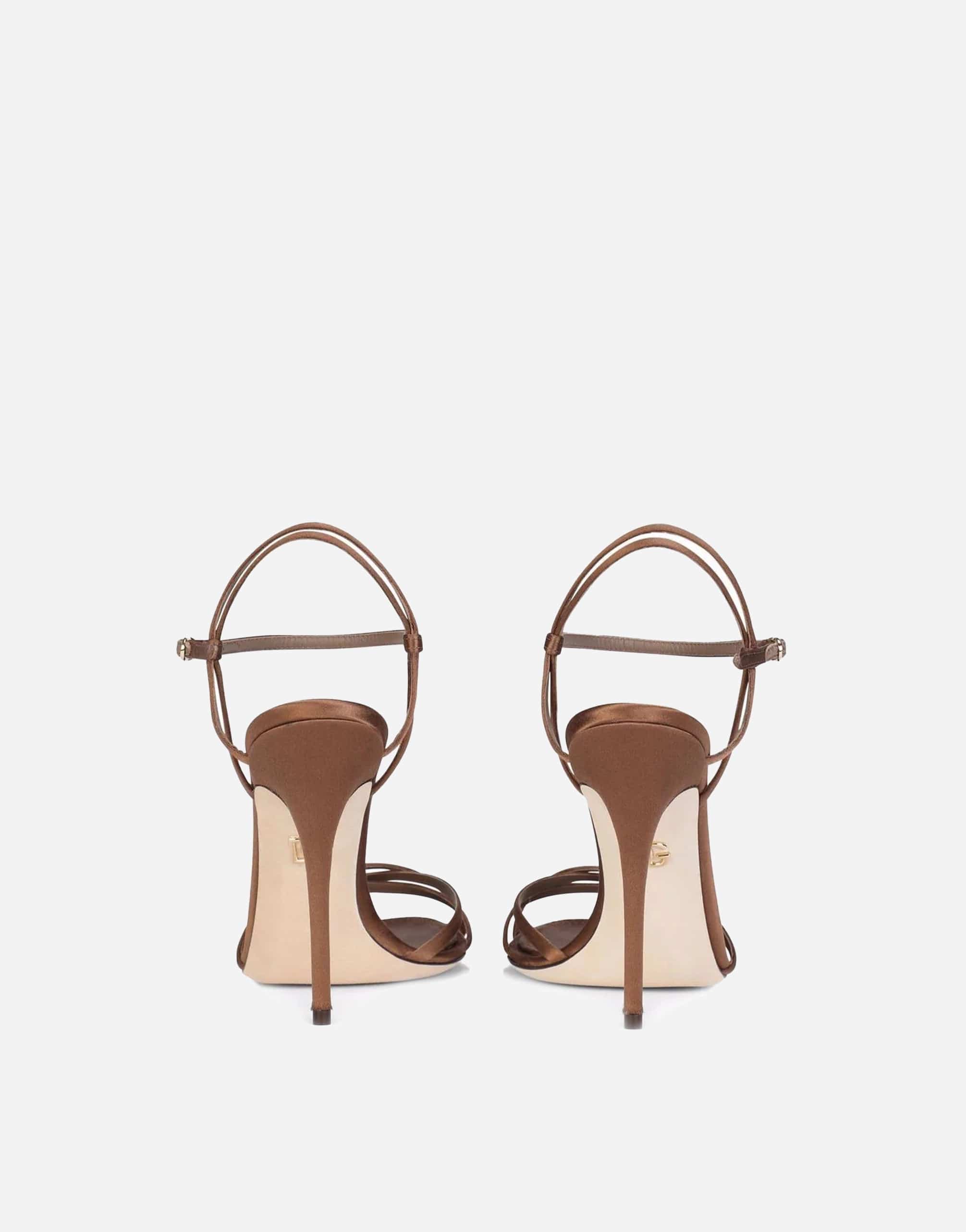 Dolce & Gabbana Silk-Satin Stiletto Sandals