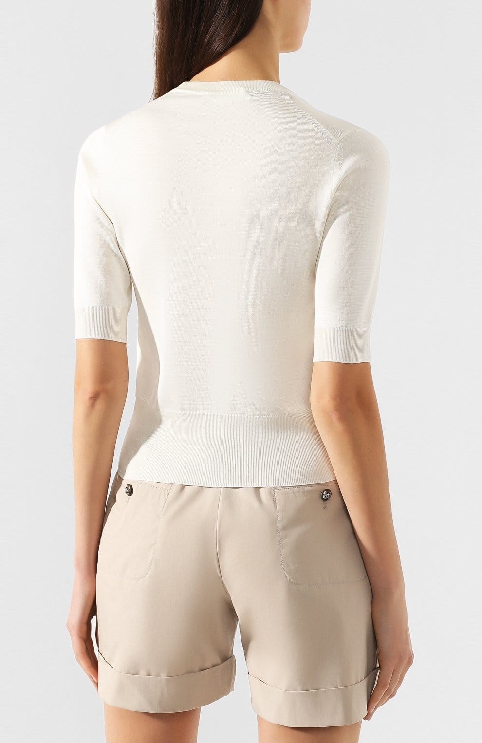 Dolce & Gabbana Dolce & Gabbana Silk Short Sleeve Knit Sweater