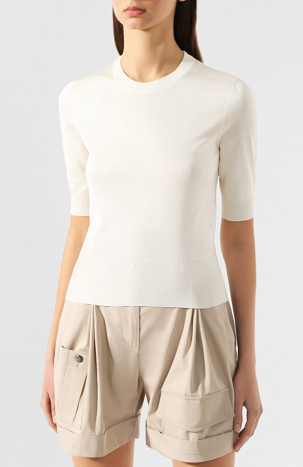 Dolce & Gabbana Dolce & Gabbana Silk Short Sleeve Knit Sweater