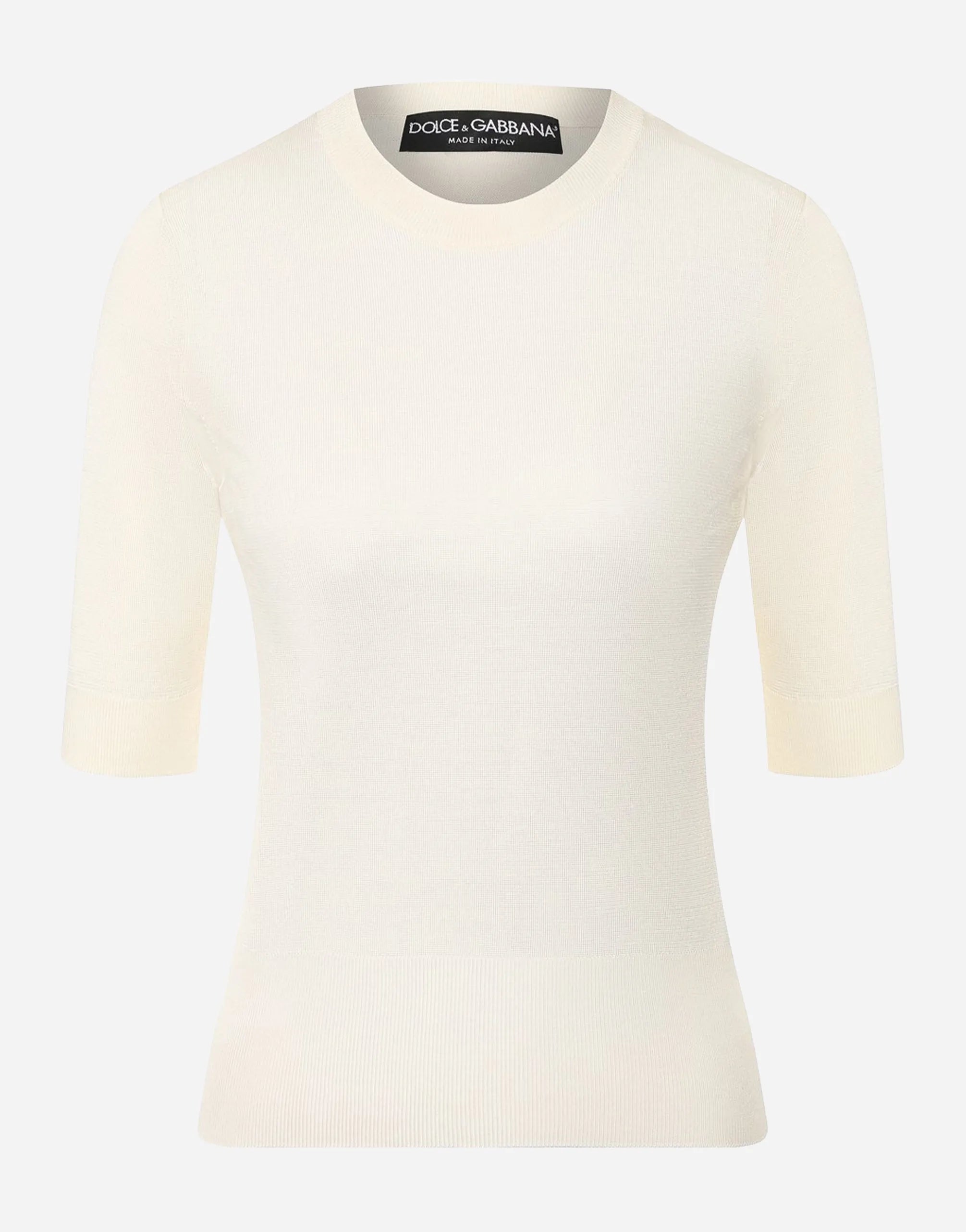 Dolce & Gabbana Dolce & Gabbana Silk Short Sleeve Knit Sweater