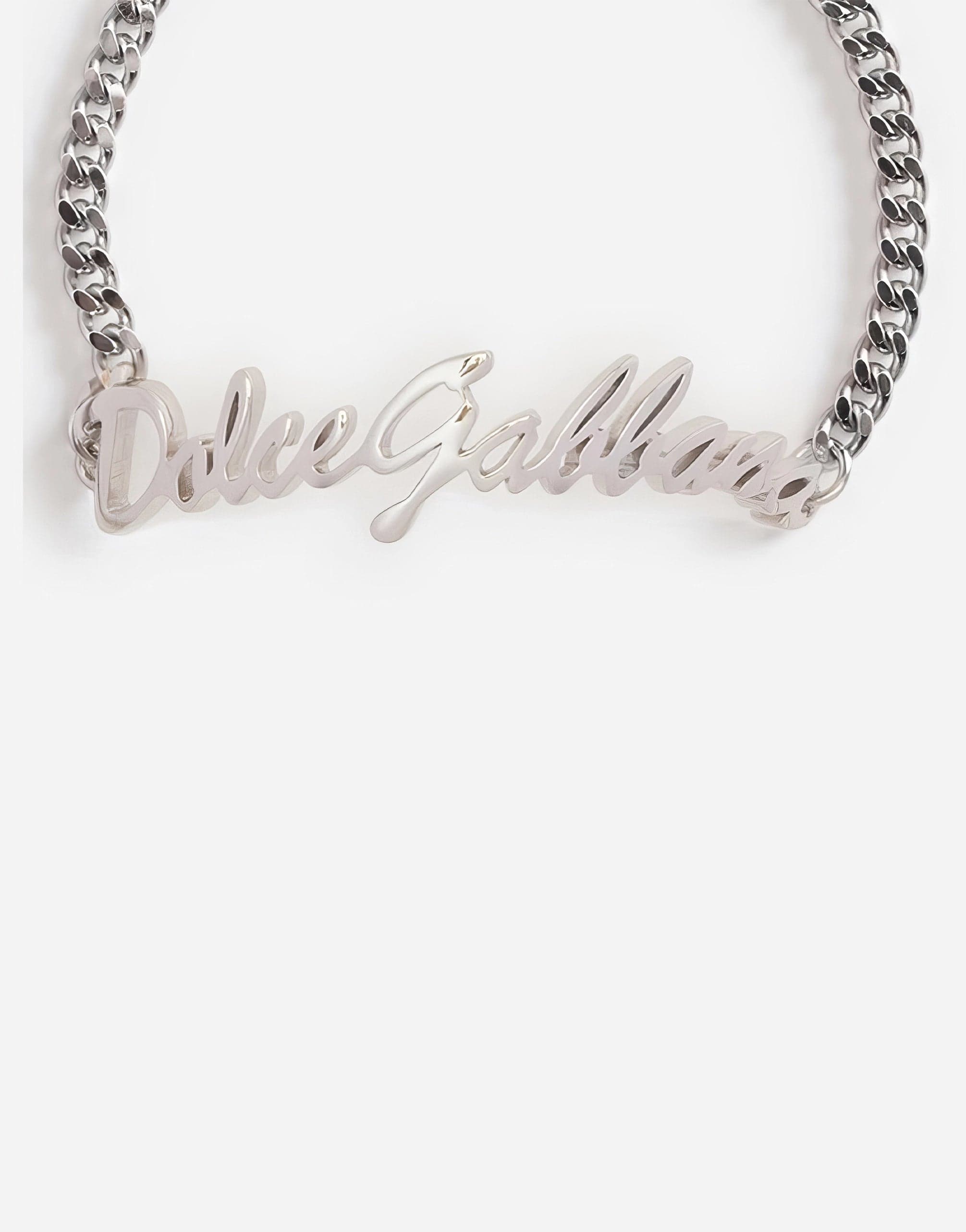 Dolce & Gabbana Silver Logo Bracelet