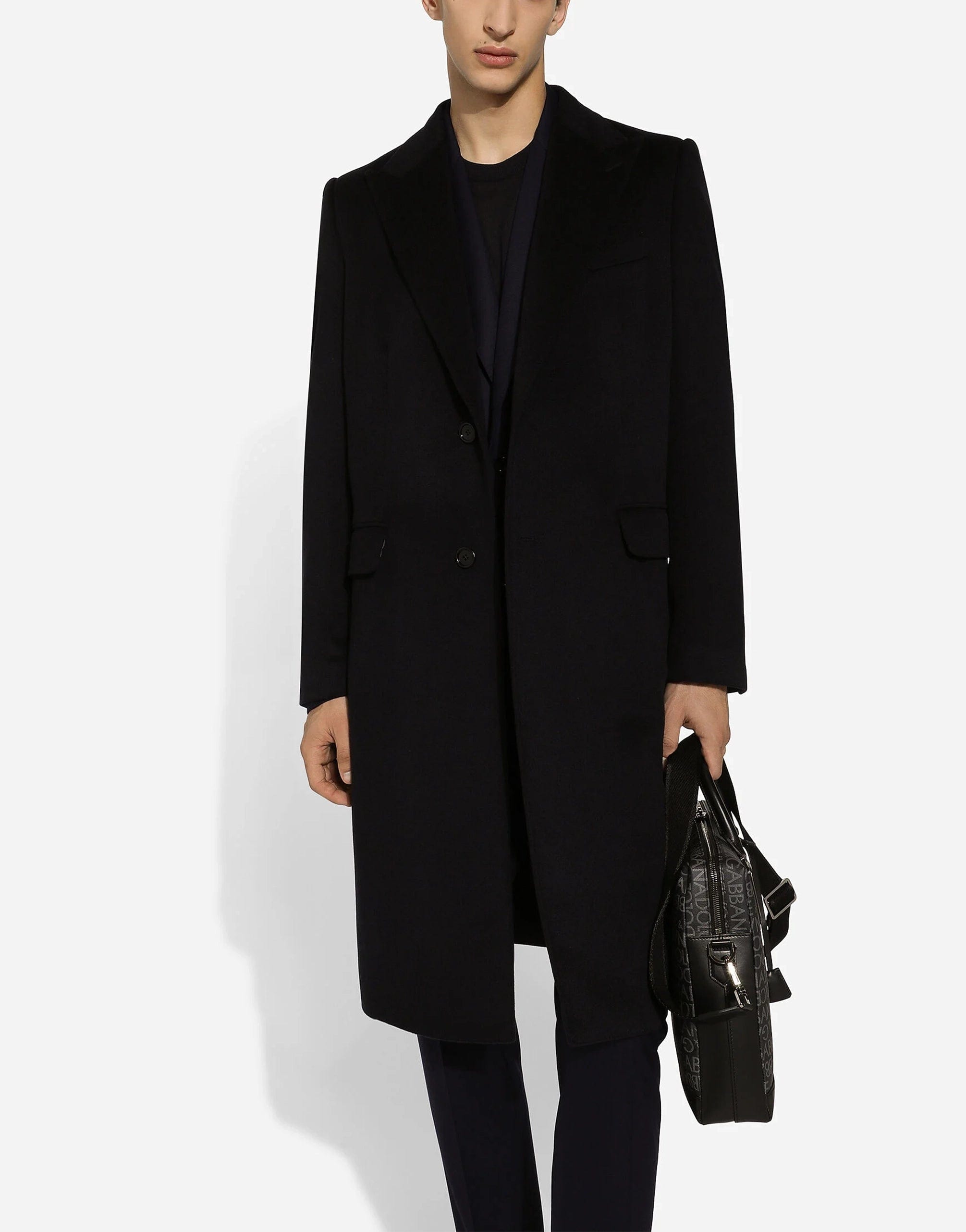 Dolce & Gabbana Single-Breasted Cashmere Coat