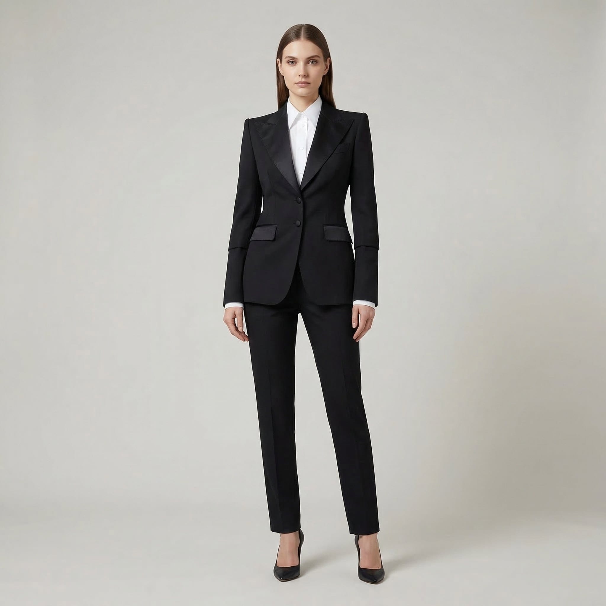Single-Breasted Turlington Tuxedo Jacket - alternate view