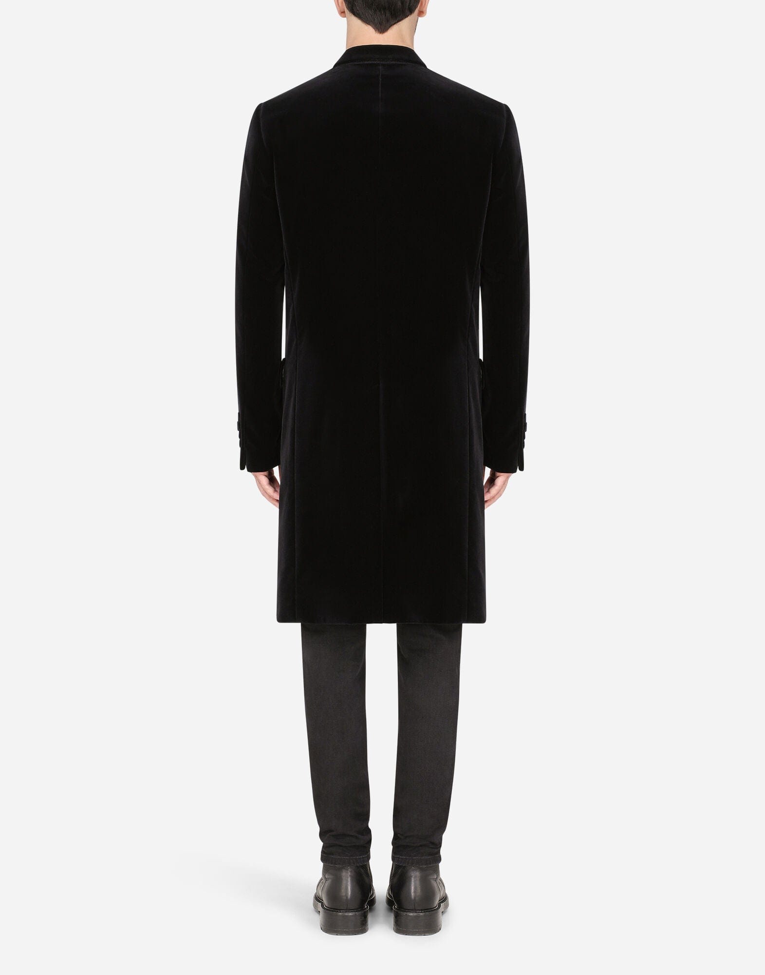 Dolce & Gabbana シングルブレストベルベットコート | Sendegaro JP