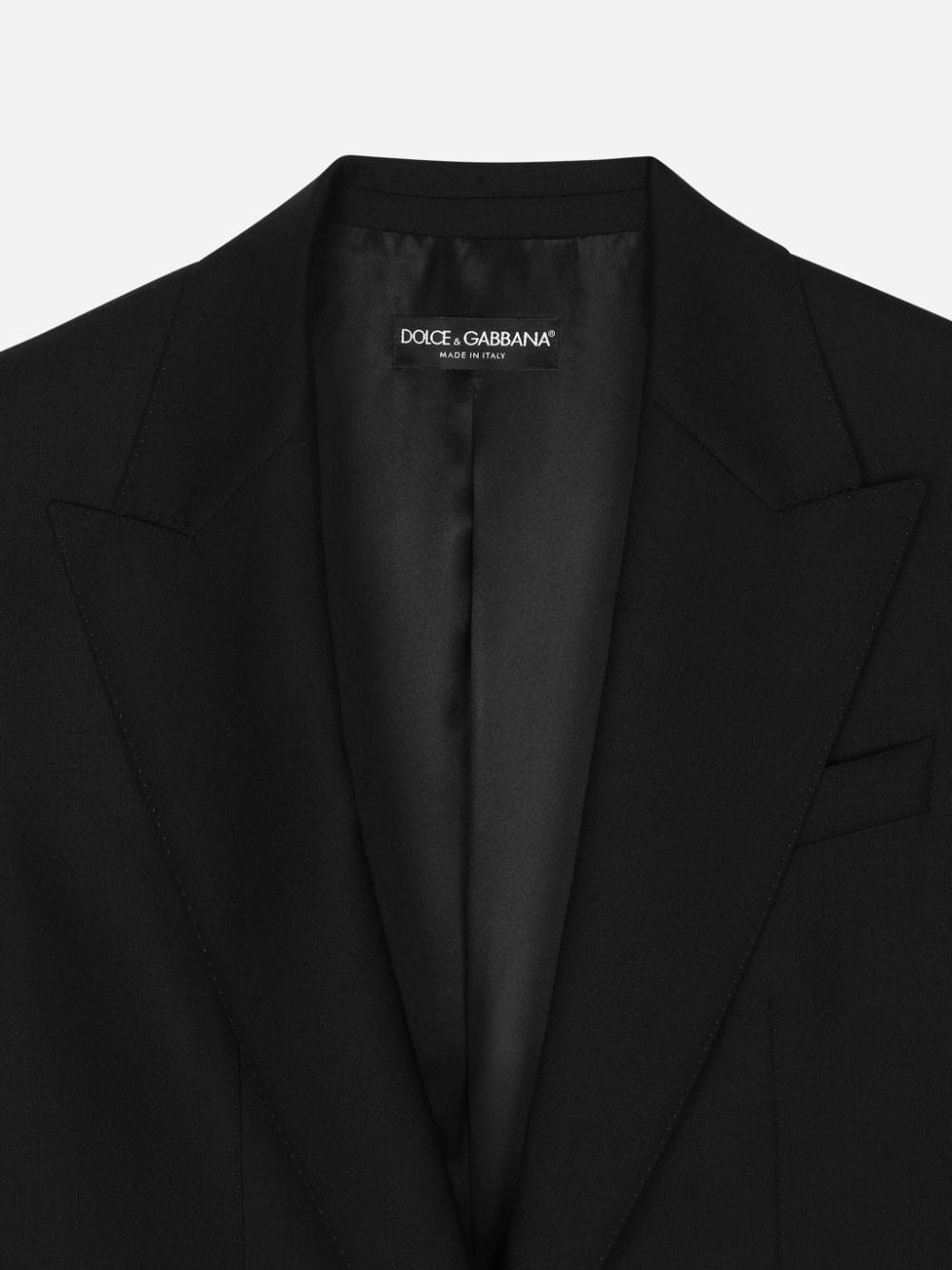 Dolce & Gabbana Single-Breasted Virgin Wool Blazer