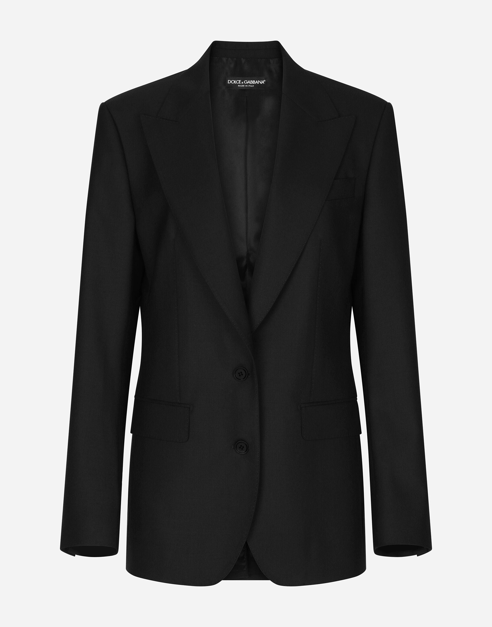 Dolce & Gabbana Single-Breasted Virgin Wool Blazer