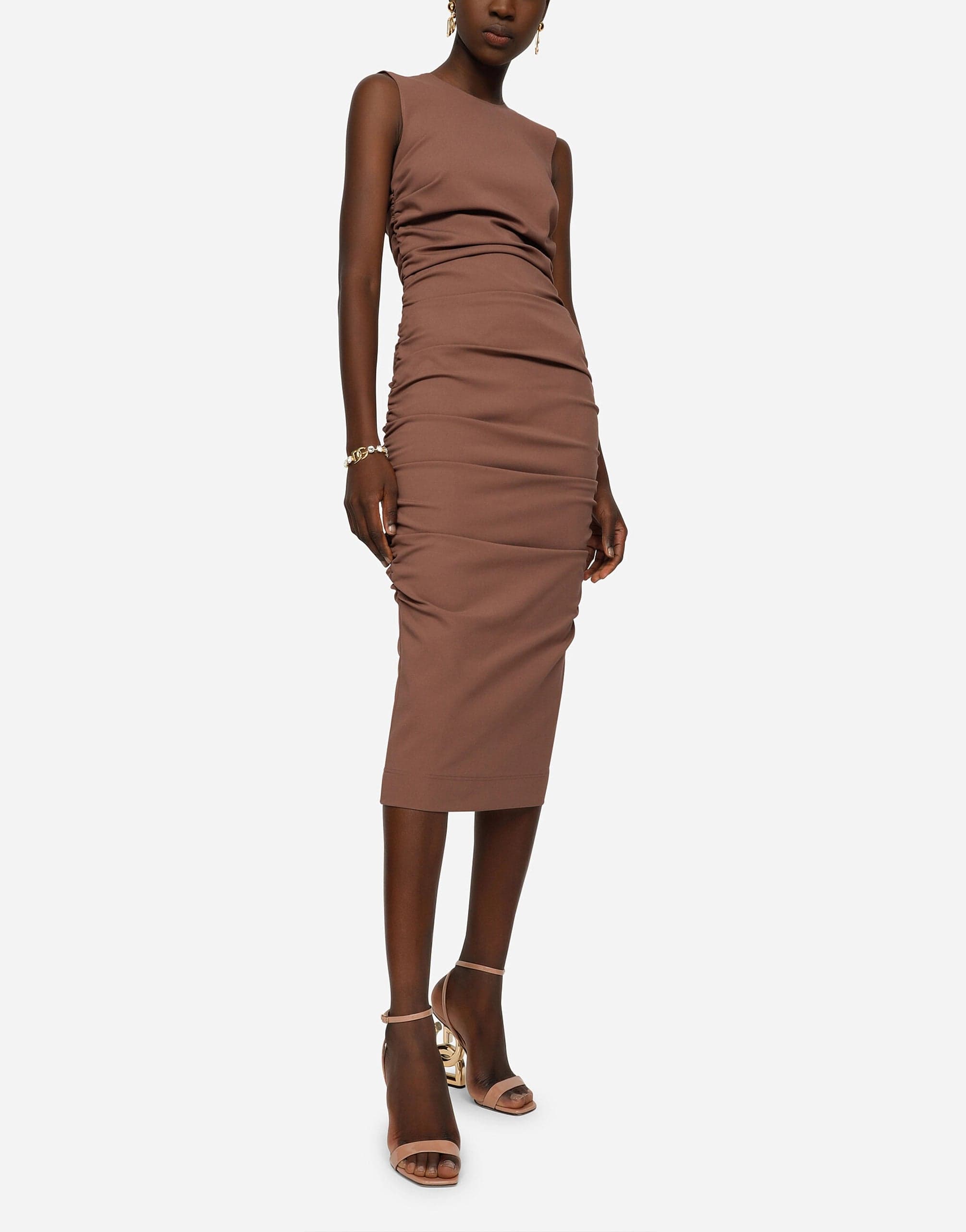 Dolce & Gabbana Sleeveless Calf-Length Jersey Dress