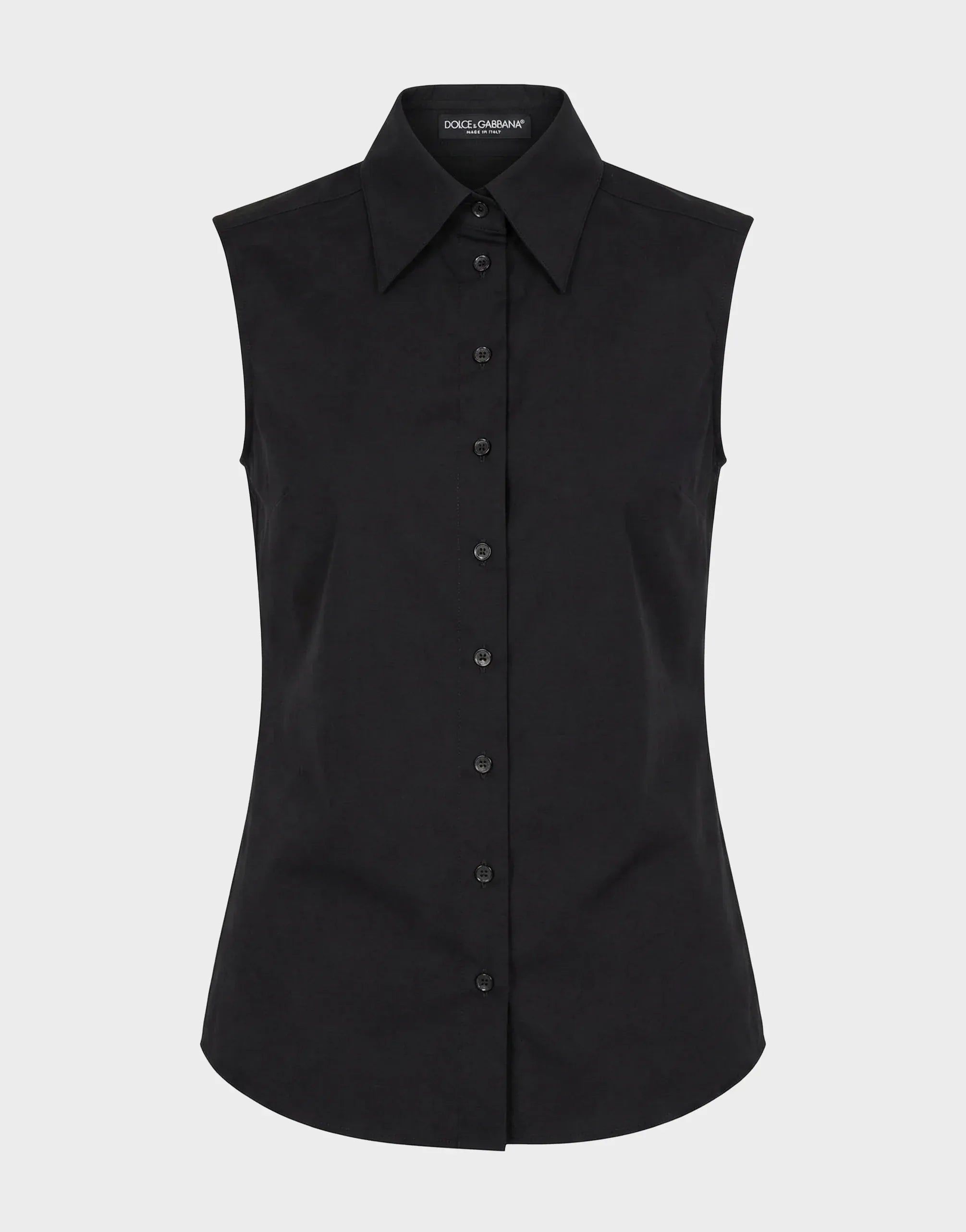 Dolce & Gabbana Sleeveless Cotton Shirt