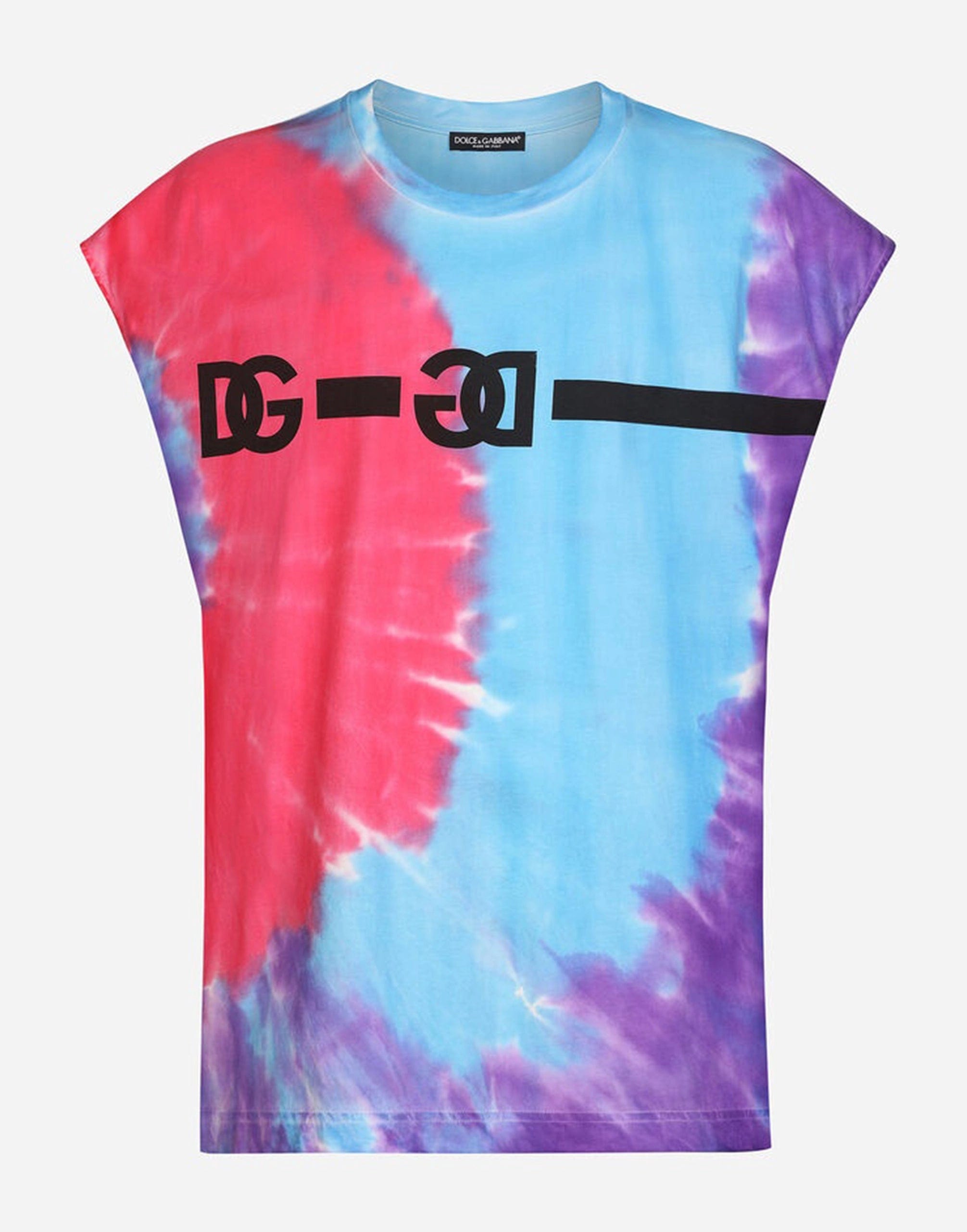 Dolce & Gabbana Sleeveless Tie-Dye T-Shirt