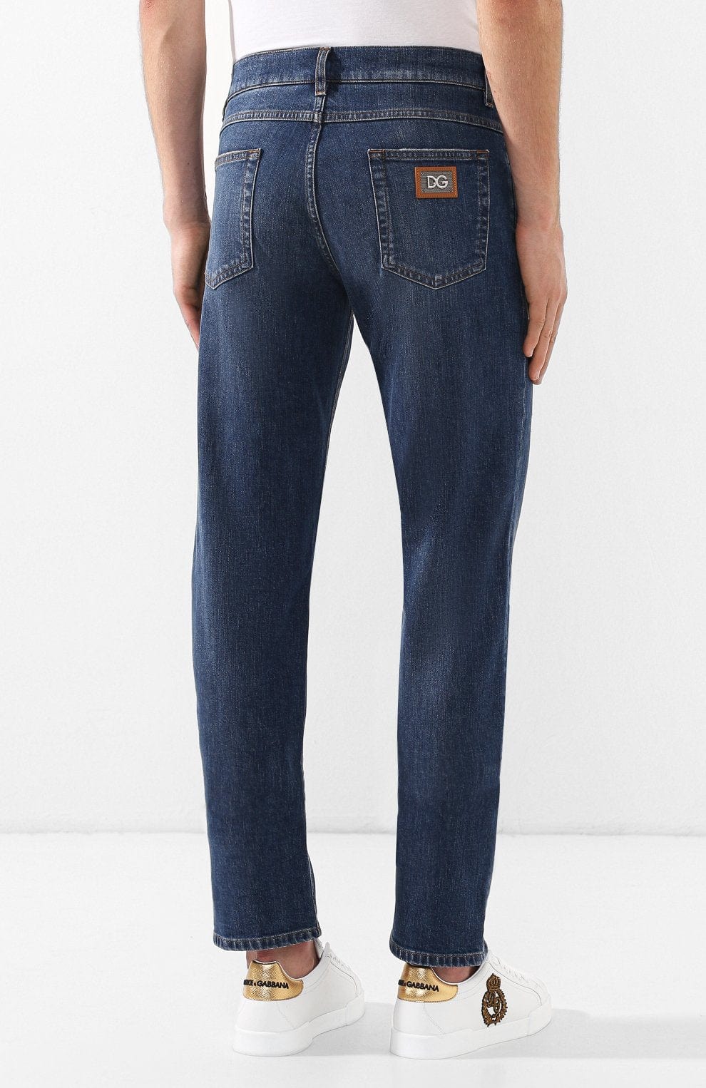 Dolce & Gabbana Slim Fit Cotton Stretch Jeans