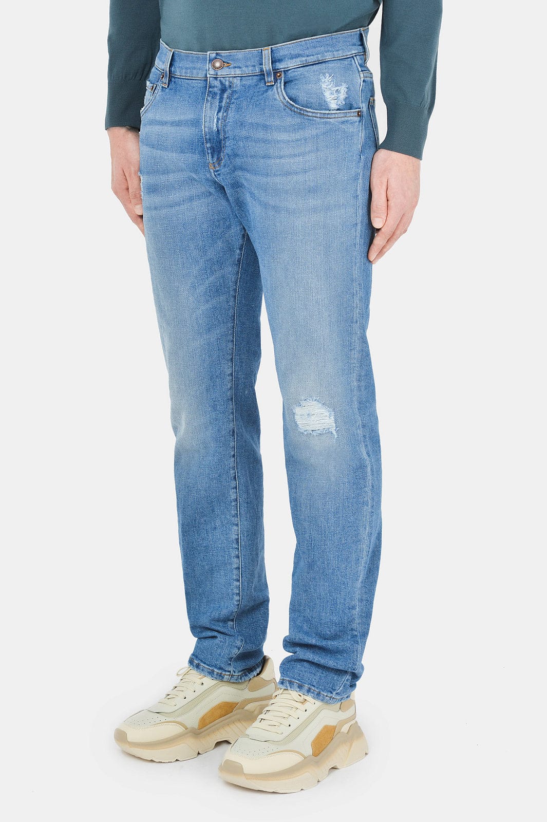 Dolce & Gabbana Slim-Fit Distressed Jeans
