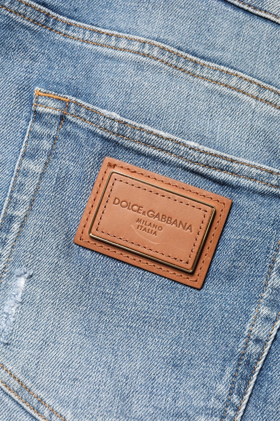 Dolce & Gabbana Slim-Fit Distressed Jeans