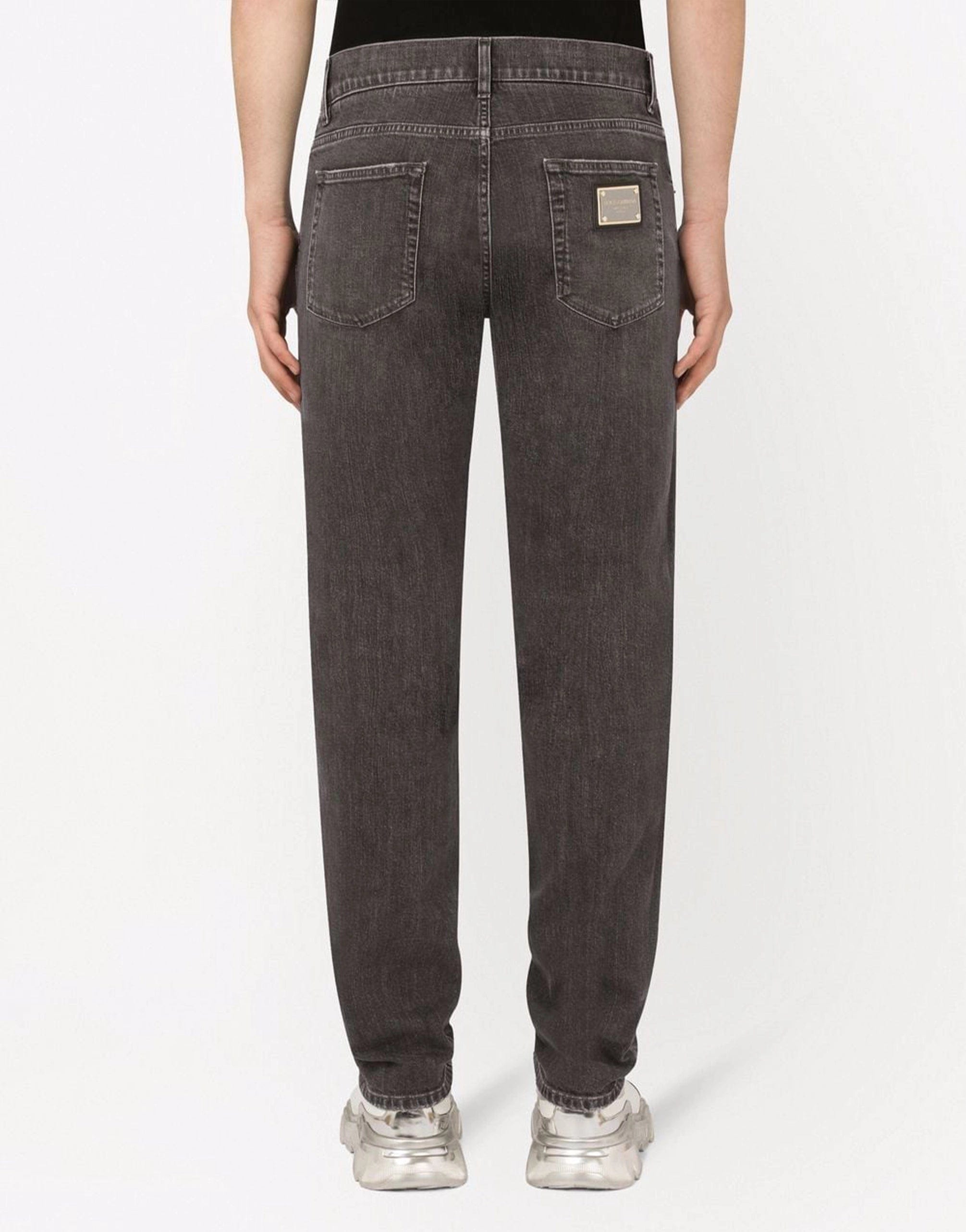 Dolce & Gabbana Slim-Fit Cotton Stretch Jeans With Rips