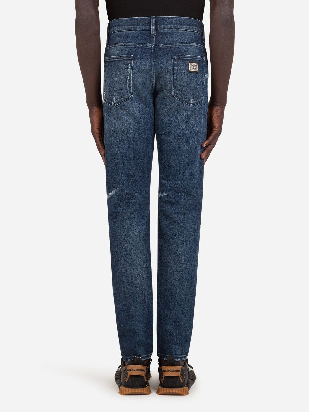 Dolce & Gabbana Slim-Fit Stretch Jeans With Rips