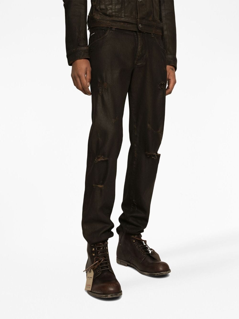 Dolce & Gabbana Slim-Fit Waxed Stretch Denim Jeans | Sendegaro ZA