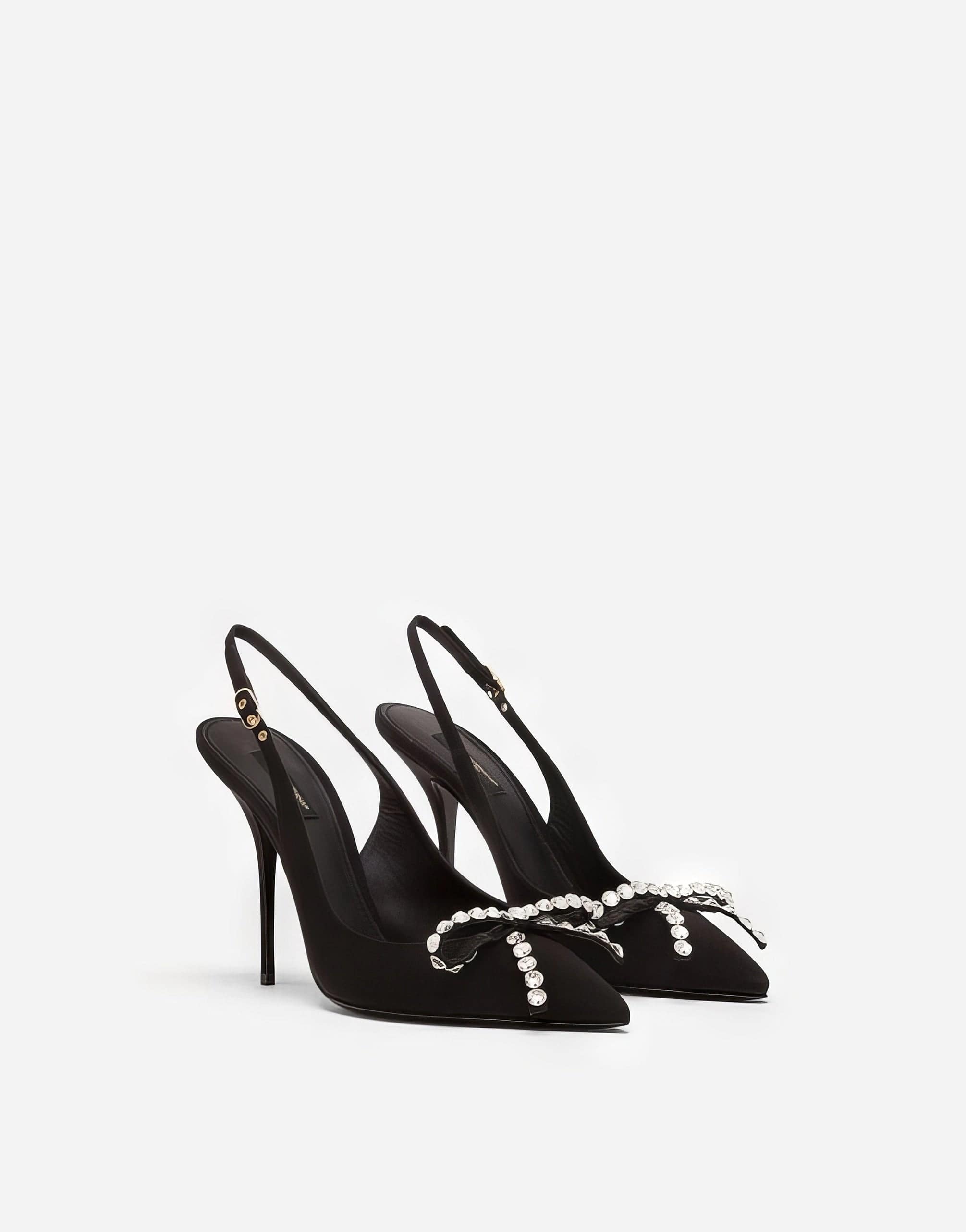 Dolce & Gabbana Slingbacks With Crystal Embellishment