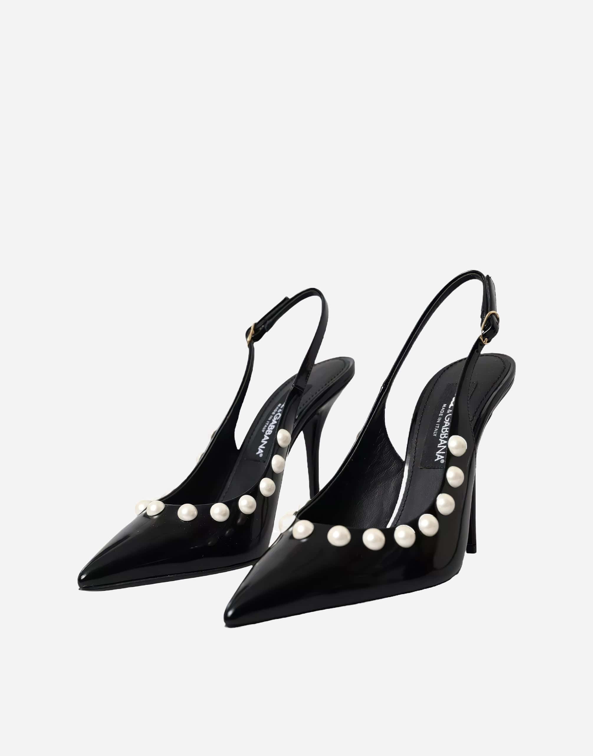 Dolce & Gabbana Slingbacks With Faux Pearls