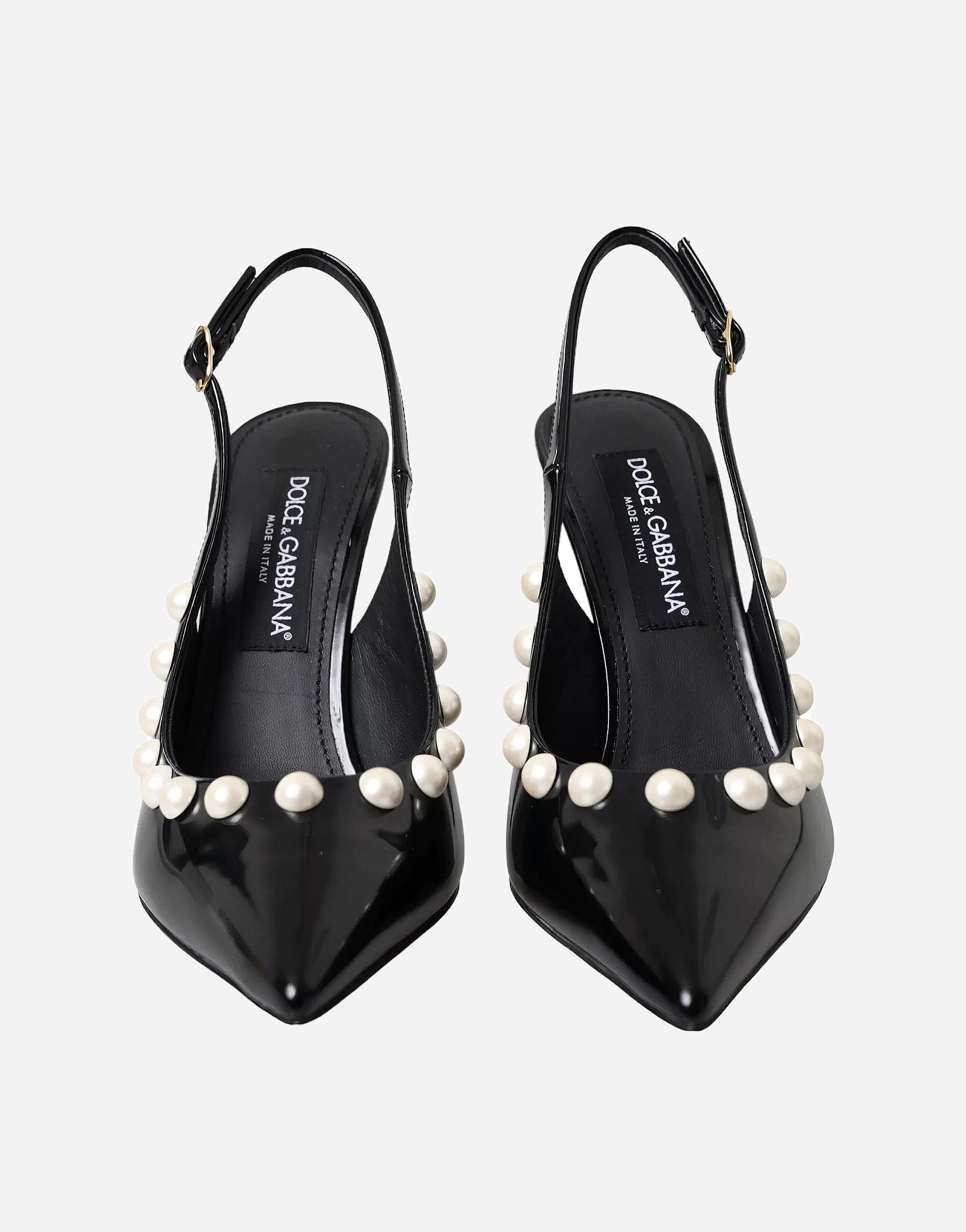 Dolce & Gabbana Slingbacks With Faux Pearls