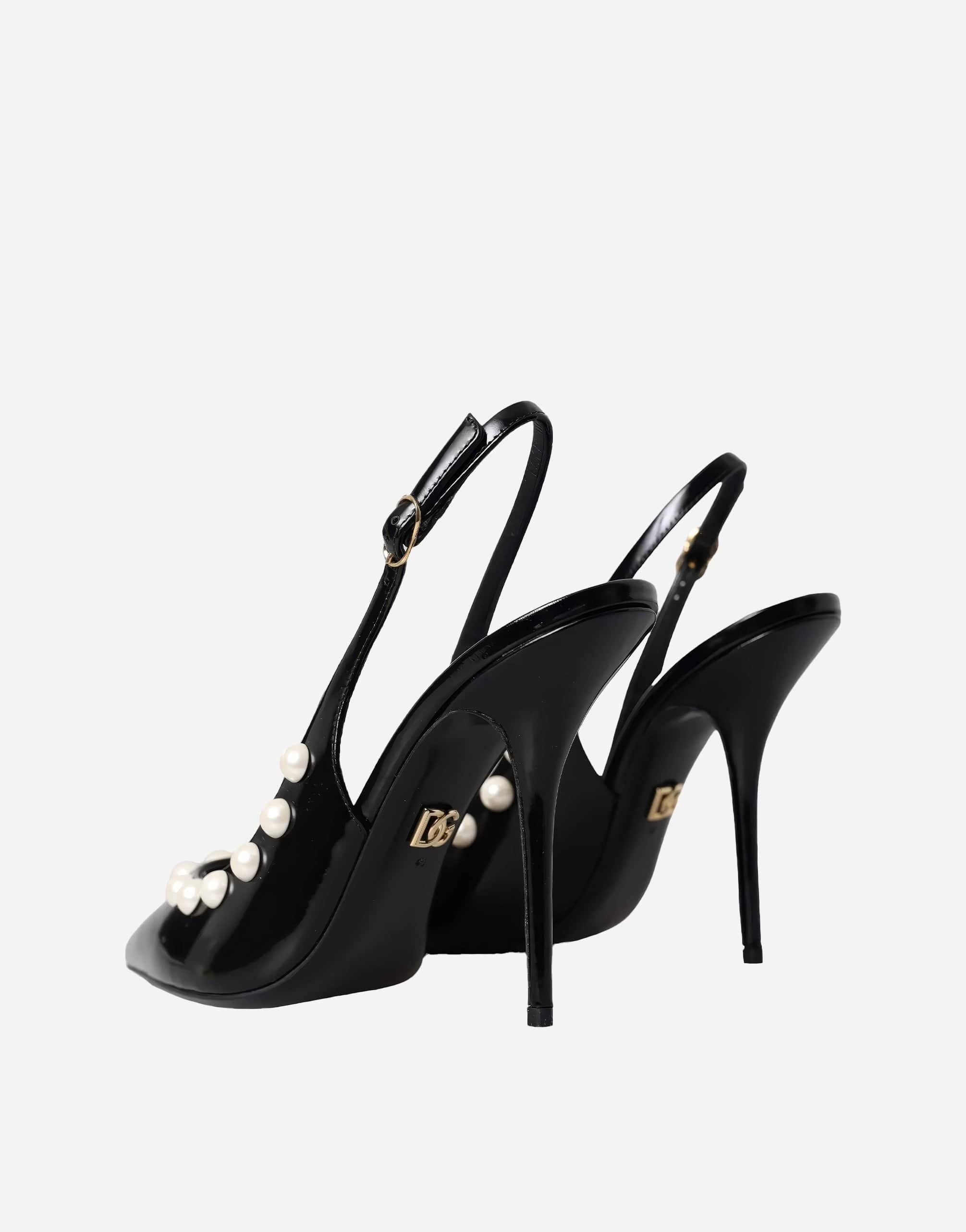 Dolce & Gabbana Slingbacks With Faux Pearls